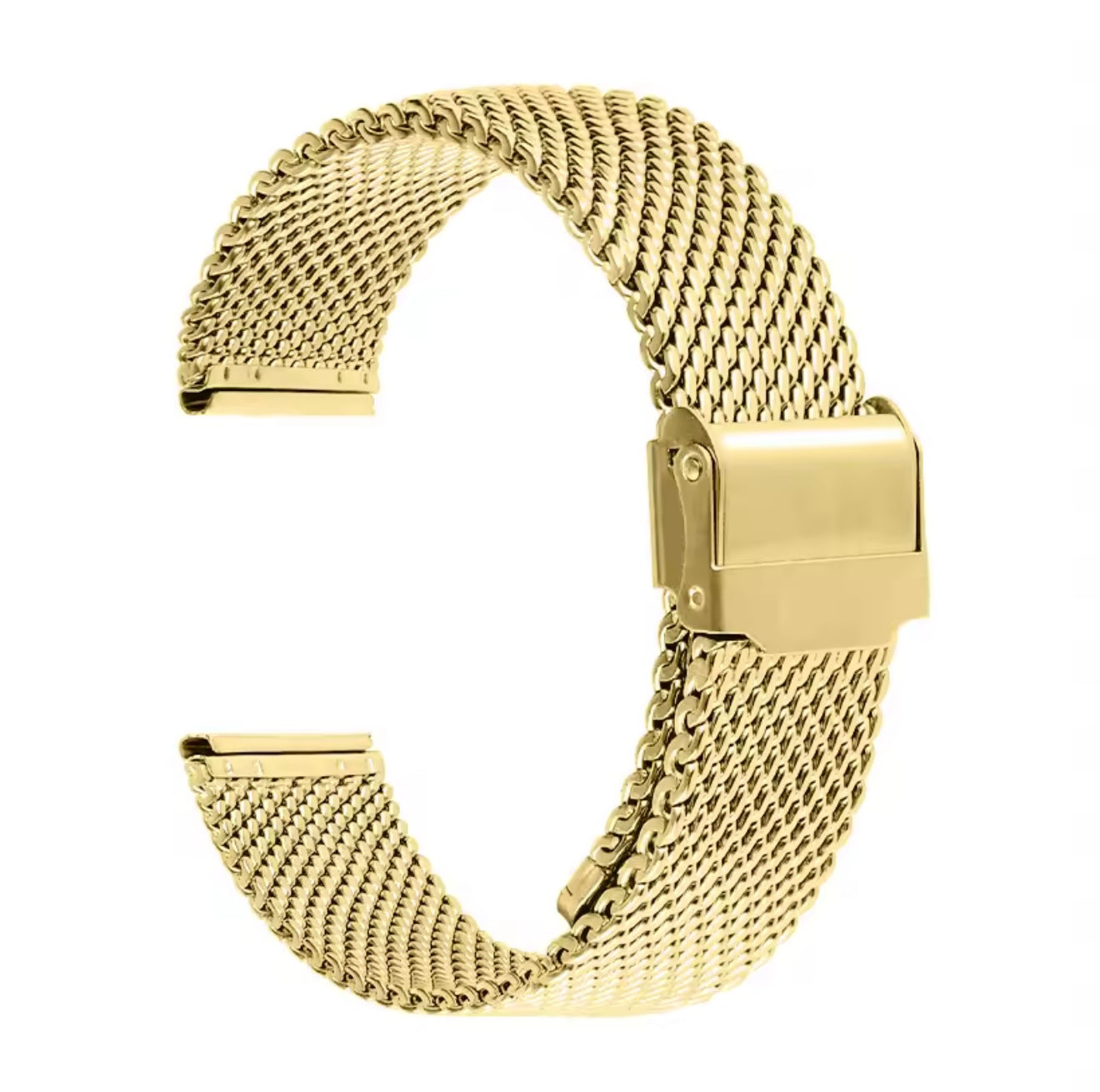Milanese Mesh Watch Bracelet Strap 20mm | 0.6mm / 1.0mm Stainless Steel Replacement Band – Silver, Gold, Rose Gold & Black | Watches Galleria