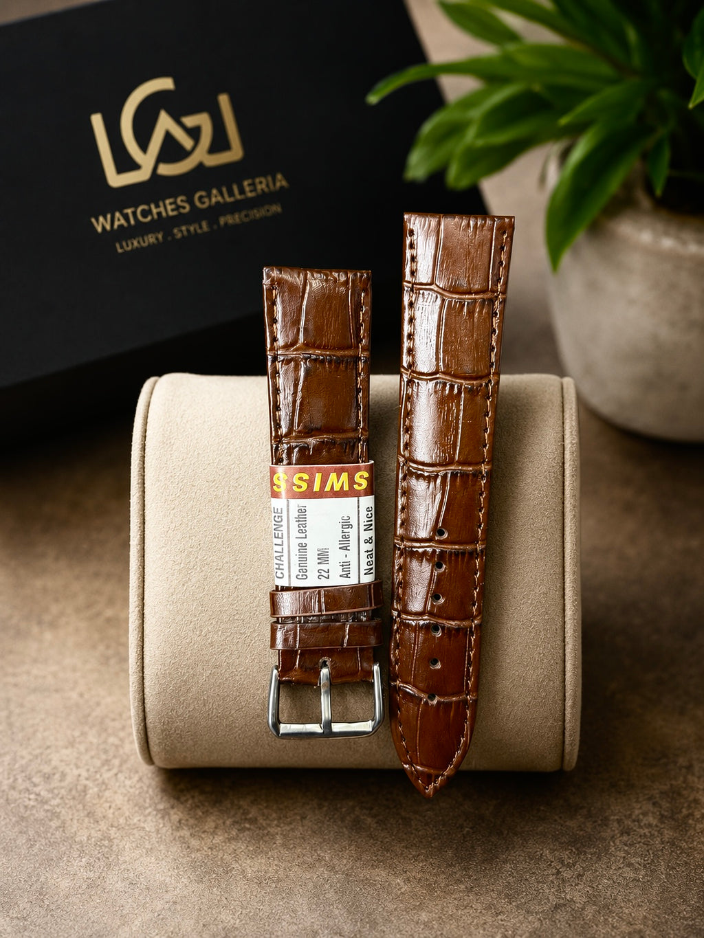 18mm | 20mm | 22mm Premium Leather Watch Strap – Dark Brown