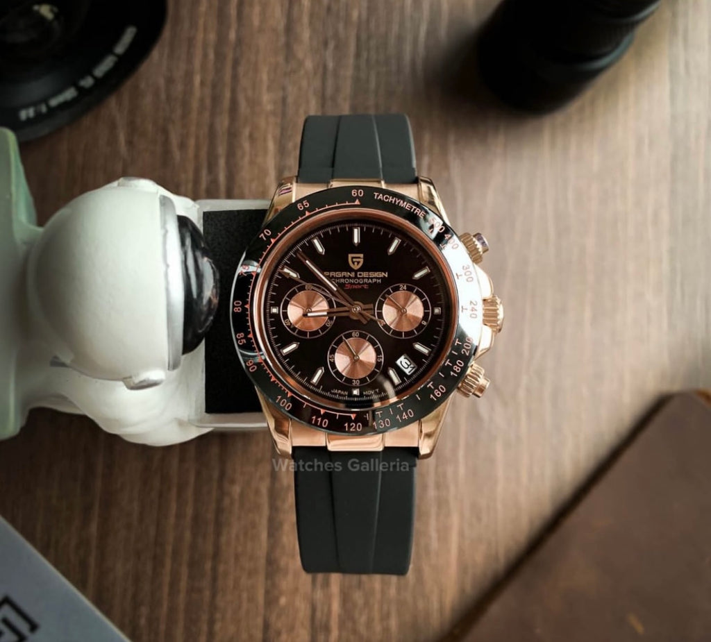 Pagani Design Daytona Quartz (Rose Gold Black) PD1664