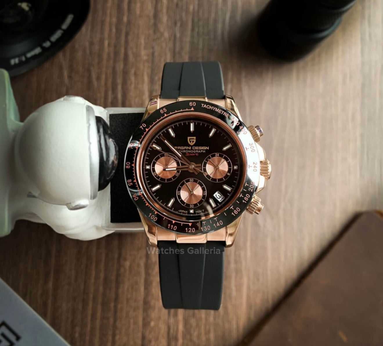Pagani Design Daytona Quartz (Rose Gold Black) PD1664
