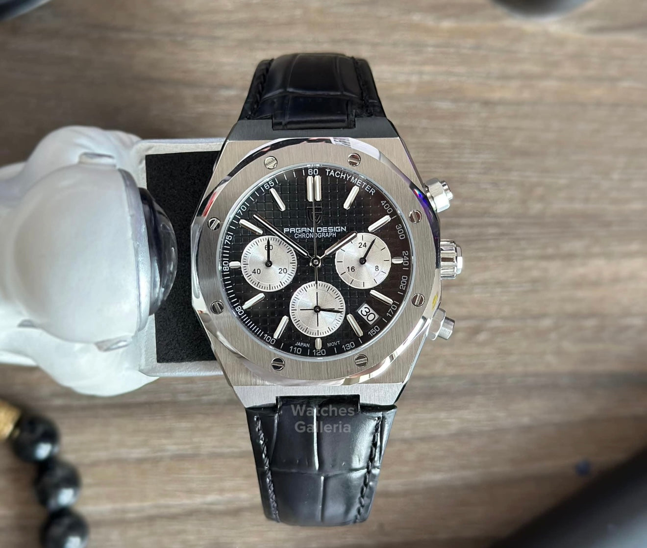 Pagani Design Royal Oak Chronograph Quartz (Black) PD1707