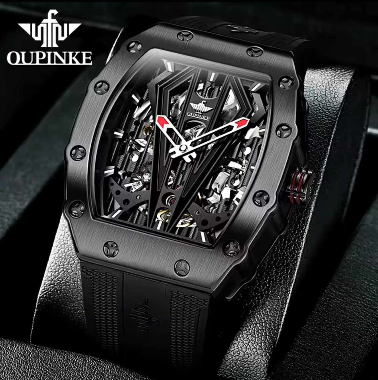 Oupinke Tonneau Skeleton Automatic (Black/Red) Oupinke3179
