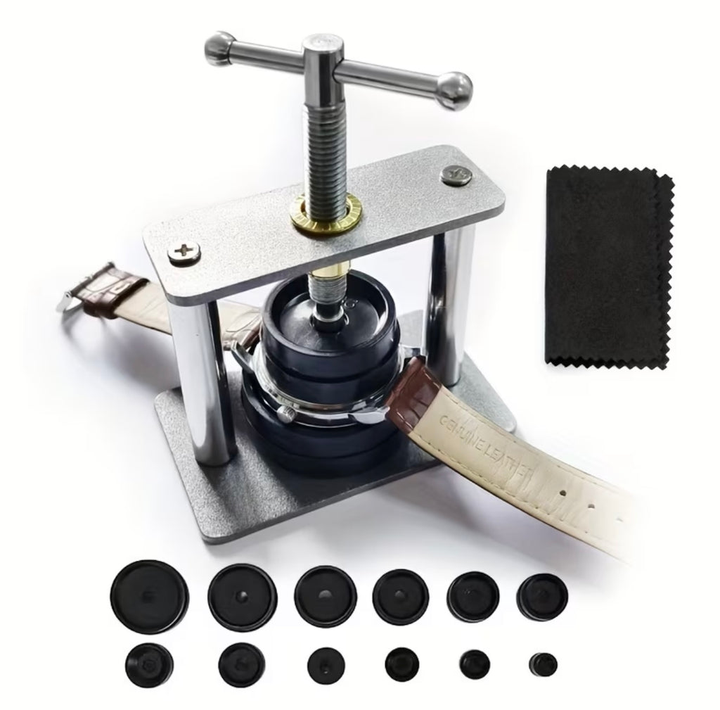 Watch Press Set, Watch Back Case Closing Tool with Fitting Dies for Watchmakers and Repair