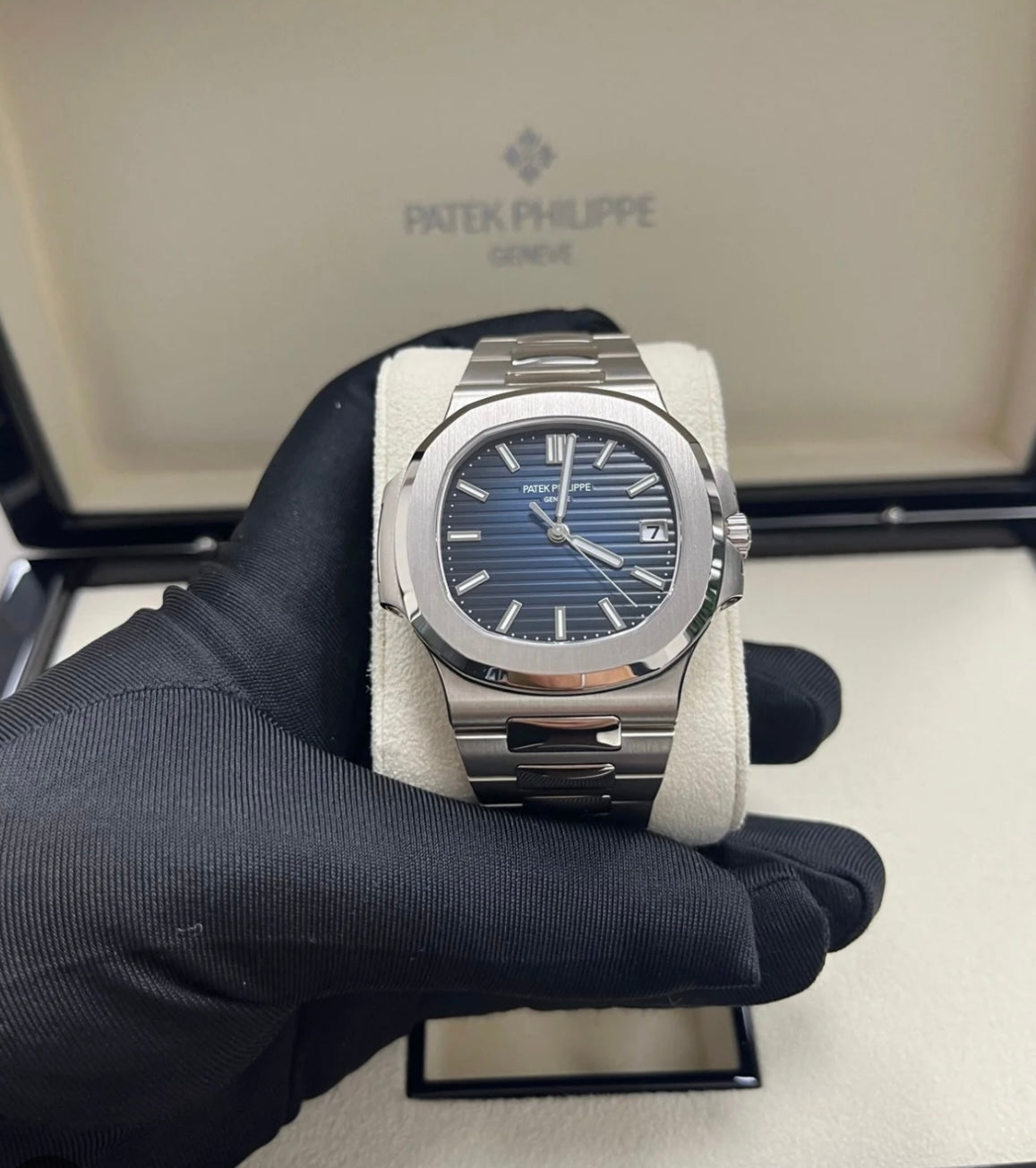 Patek Philippe Nautilus Date Super Clone Automatic Stainless Steel Luxury Watch