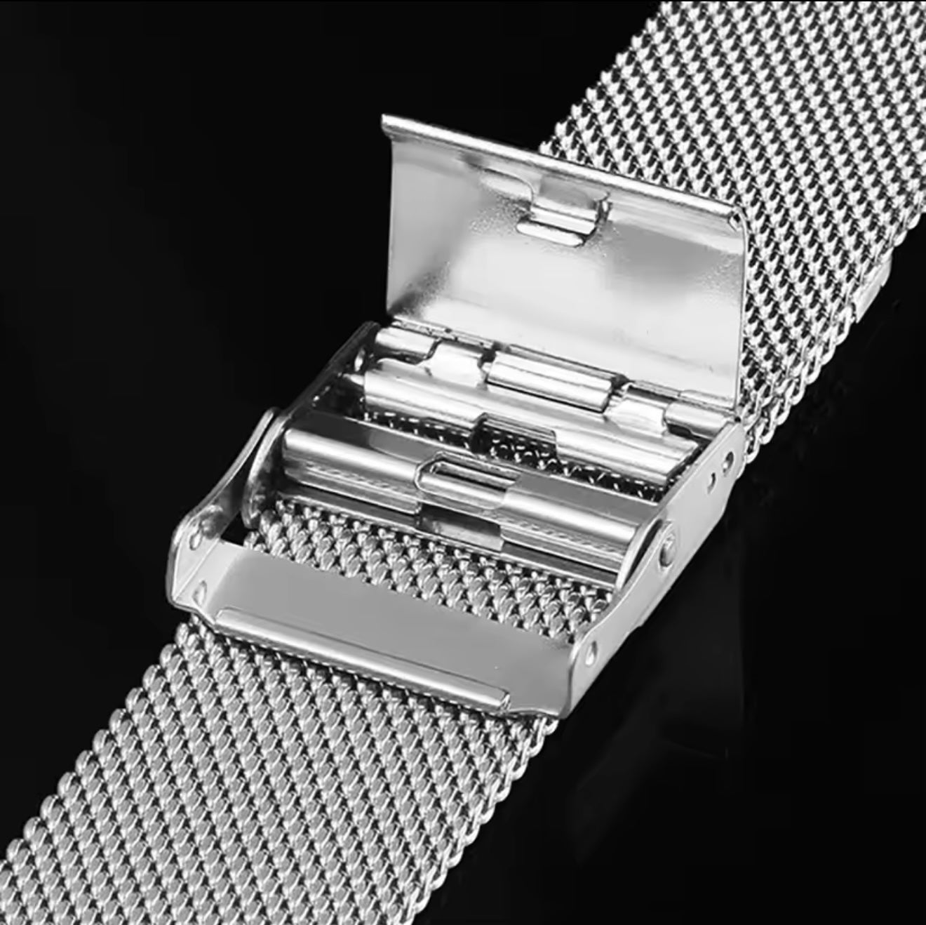 Milanese Mesh Watch Bracelet Strap 20mm | 0.6mm / 1.0mm Stainless Steel Replacement Band – Silver, Gold, Rose Gold & Black | Watches Galleria