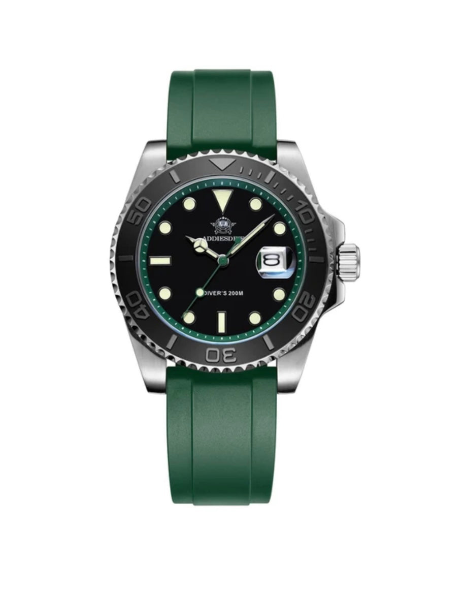 Addiesdive Yachtmaster Quartz (Green) AD2040