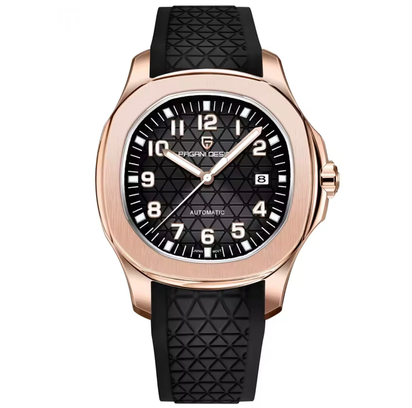 Pagani Design PD-YS031 Black Rose Gold Luxury Automatic Watch | Miyota 8215 | Sapphire Crystal | 100M Water Resistant