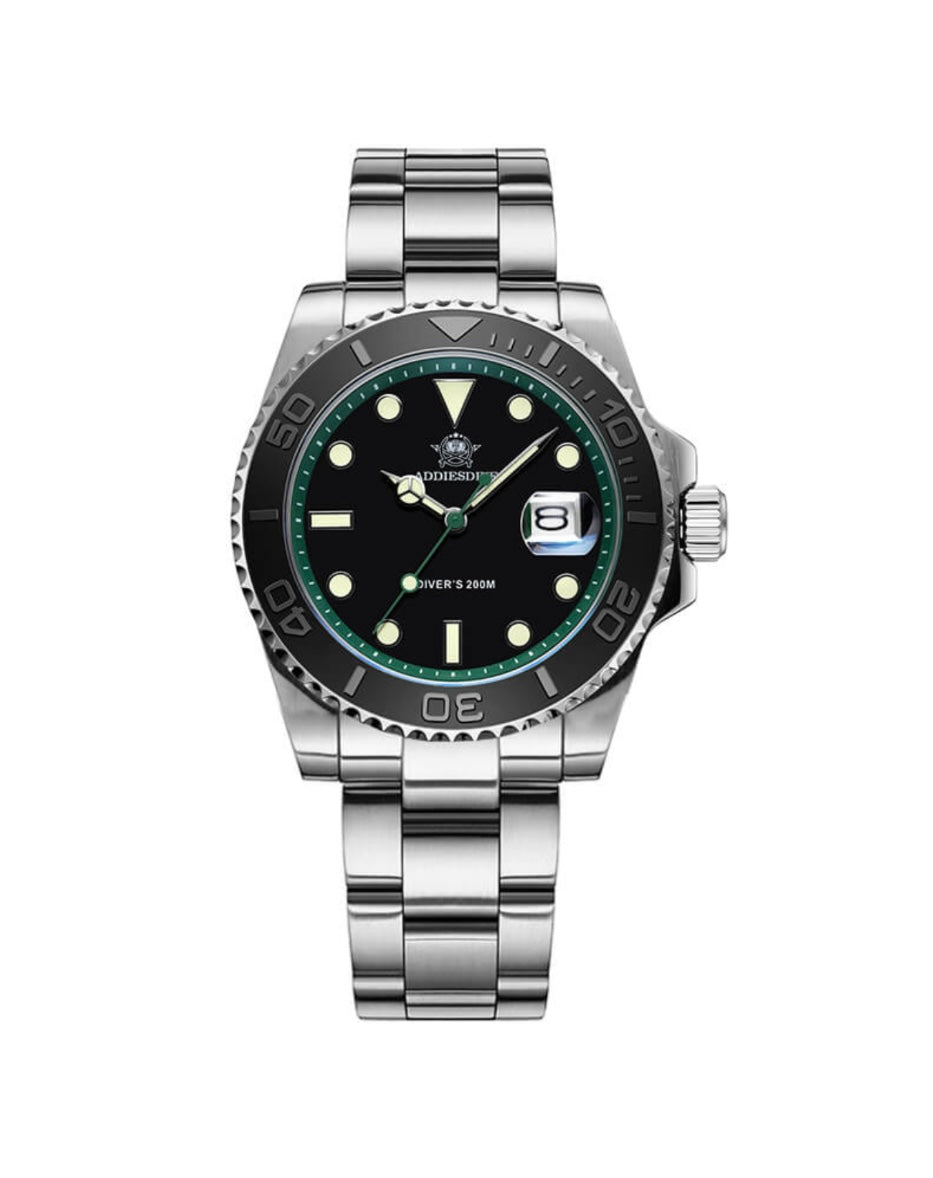 Addiesdive AD2040 Yachtmaster Quartz (Green) AD2040