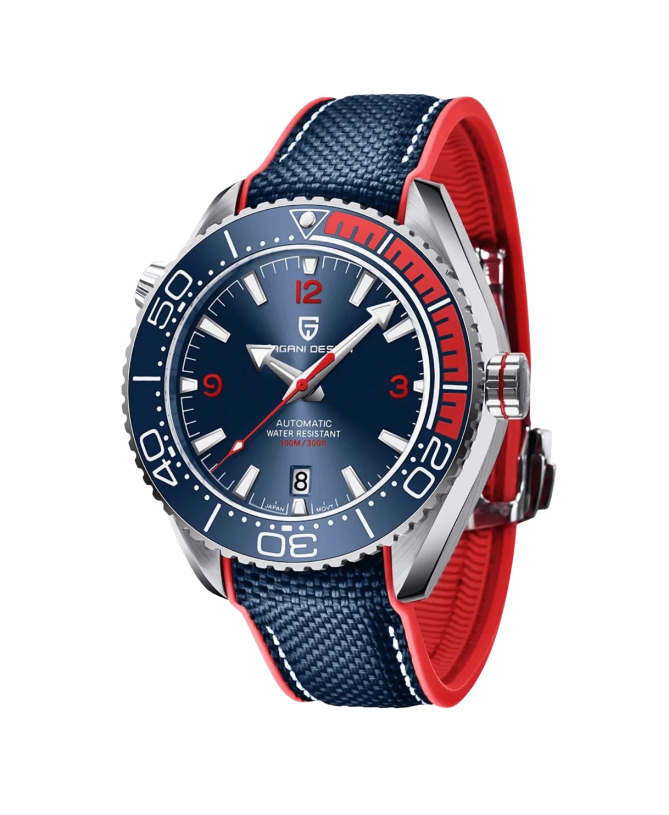 Pagani Design Sea Master Planet Ocean Automatic PD1679 (Blue/Red) Pagani Design in Pakistan