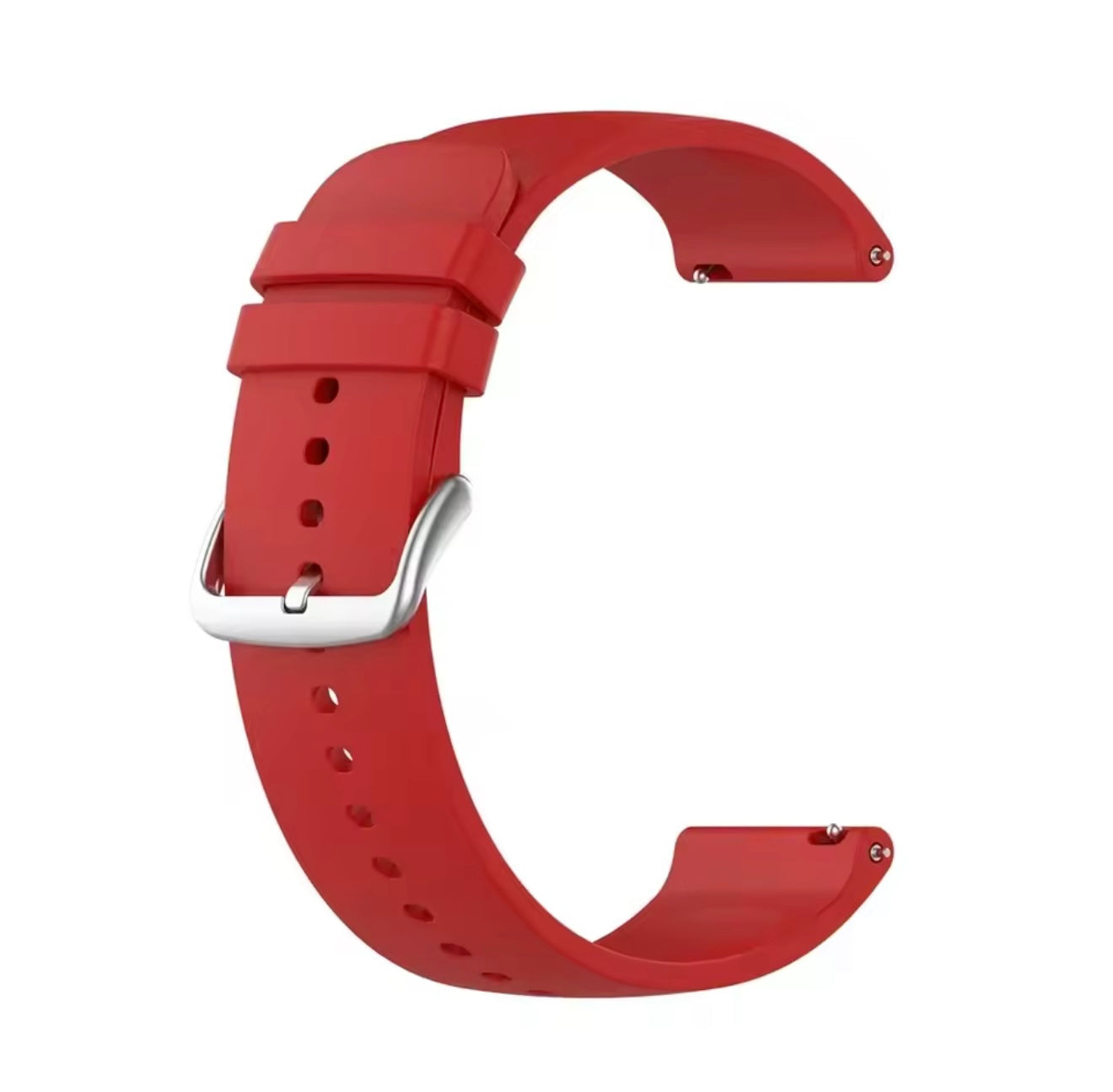 20mm Silicone Watch Strap with Quick Release Pin | Soft, Durable & Waterproof Replacement Band | Pin Buckle Closure