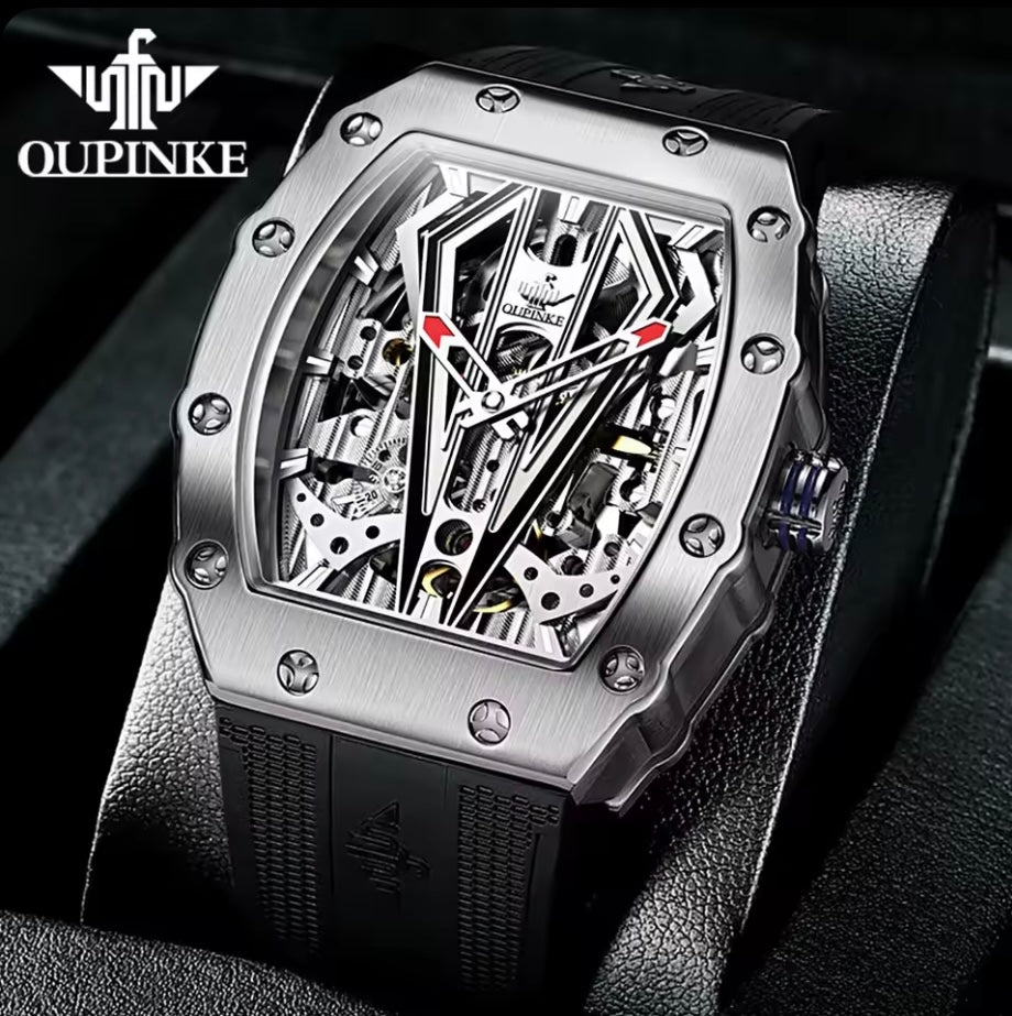 Oupinke Tonneau Skeleton Automatic (Silver/Black) Oupinke3179