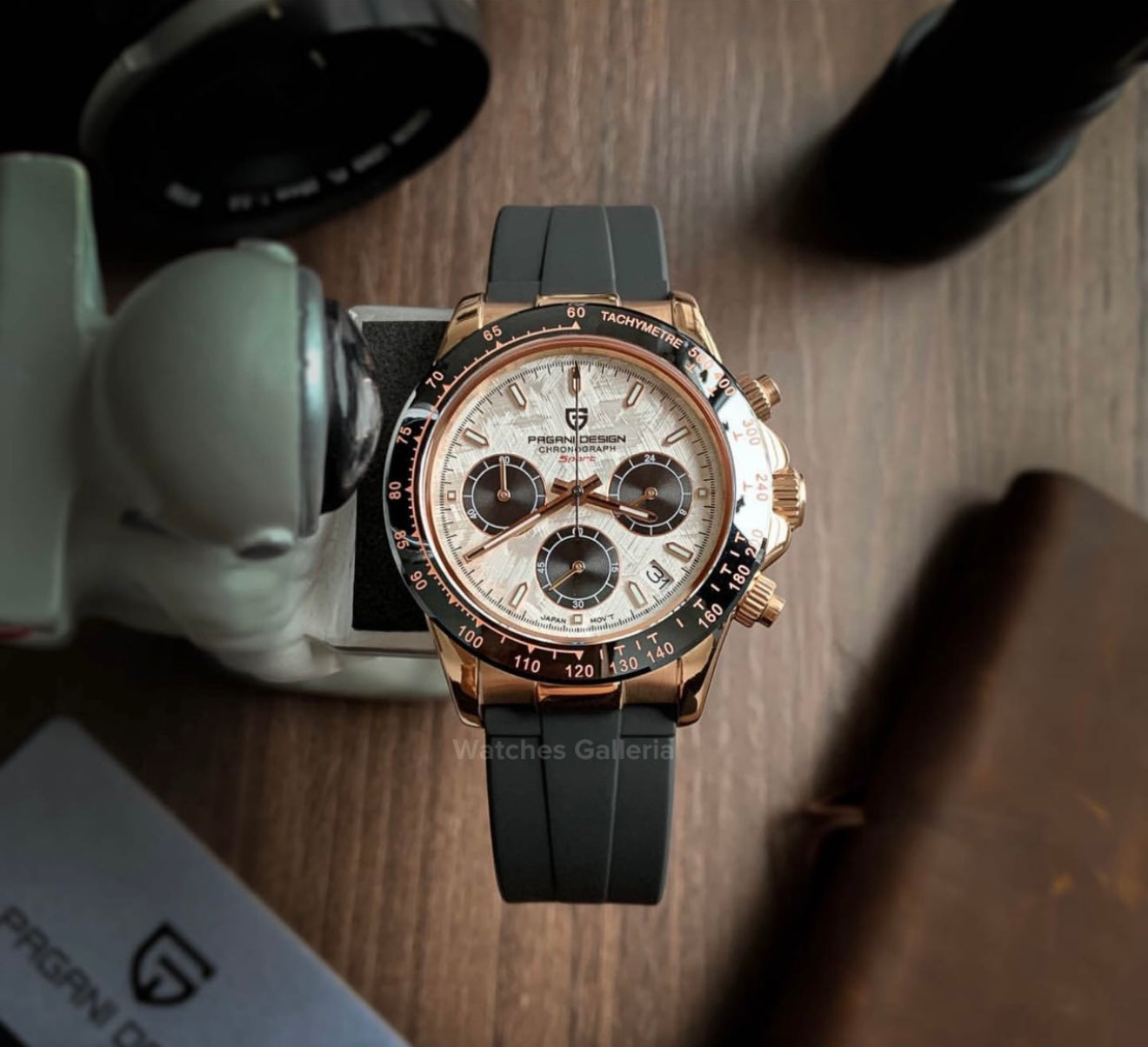 Pagani Design Daytona Quartz Watch (Rose Gold Meteorite) PD1664