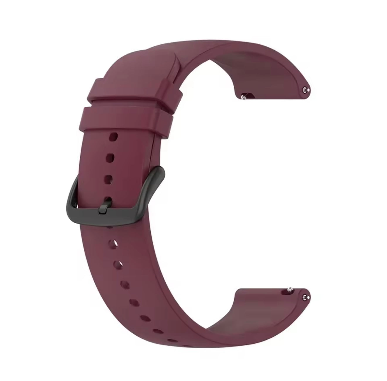 20mm Silicone Watch Strap with Quick Release Pin | Soft, Durable & Waterproof Replacement Band | Pin Buckle Closure
