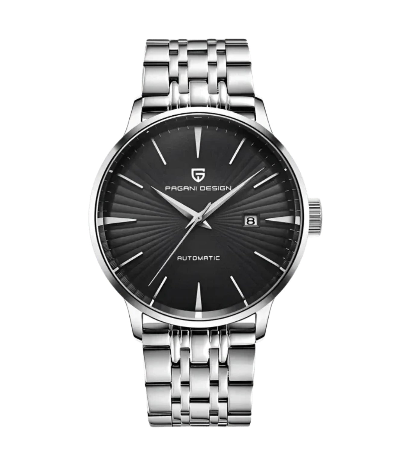 Pagani Design PD2770 Cocktail Black Dial Automatic Watch – Complete Calendar | Seagull 2813 | Leather Strap | Pagani Design Cocktail Watch | Pagani Design in Pakistan