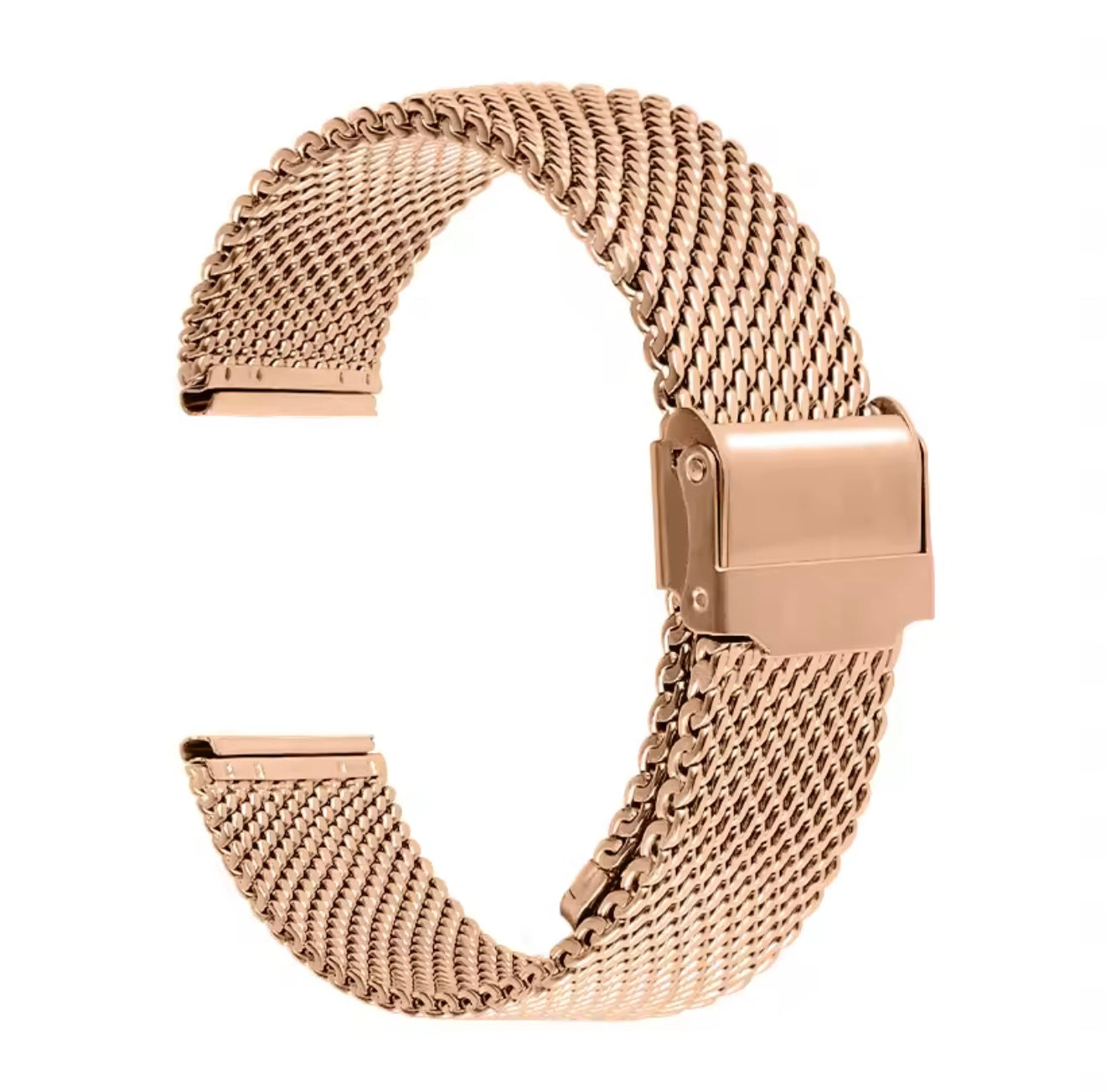 Milanese Mesh Watch Bracelet Strap 20mm | 0.6mm / 1.0mm Stainless Steel Replacement Band – Silver, Gold, Rose Gold & Black | Watches Galleria
