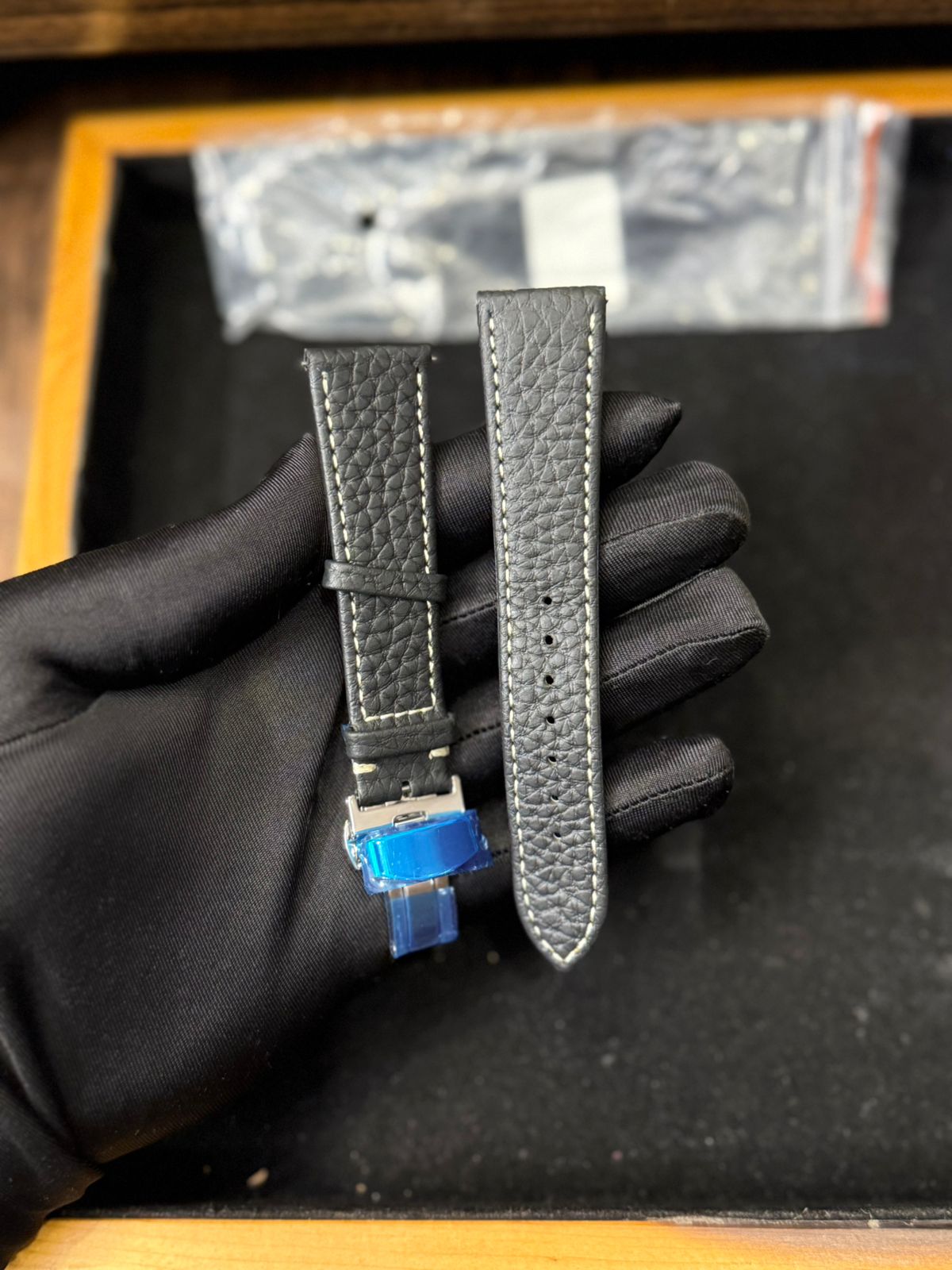 Premium Leather Strap 22mm | Master Lock Deployment Clasp | Universal Fit