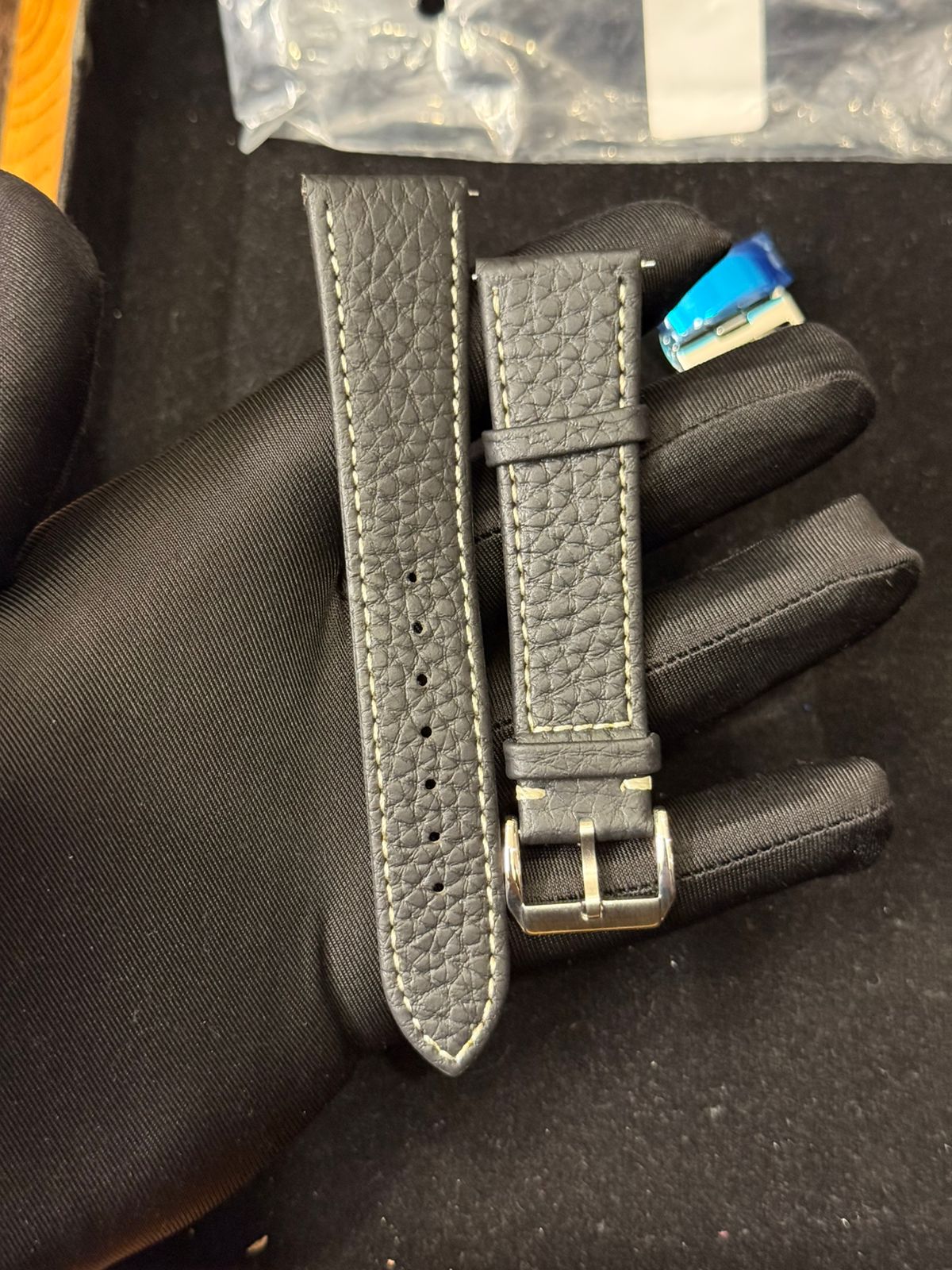 Premium Leather Strap 22mm | Master Lock Deployment Clasp | Universal Fit