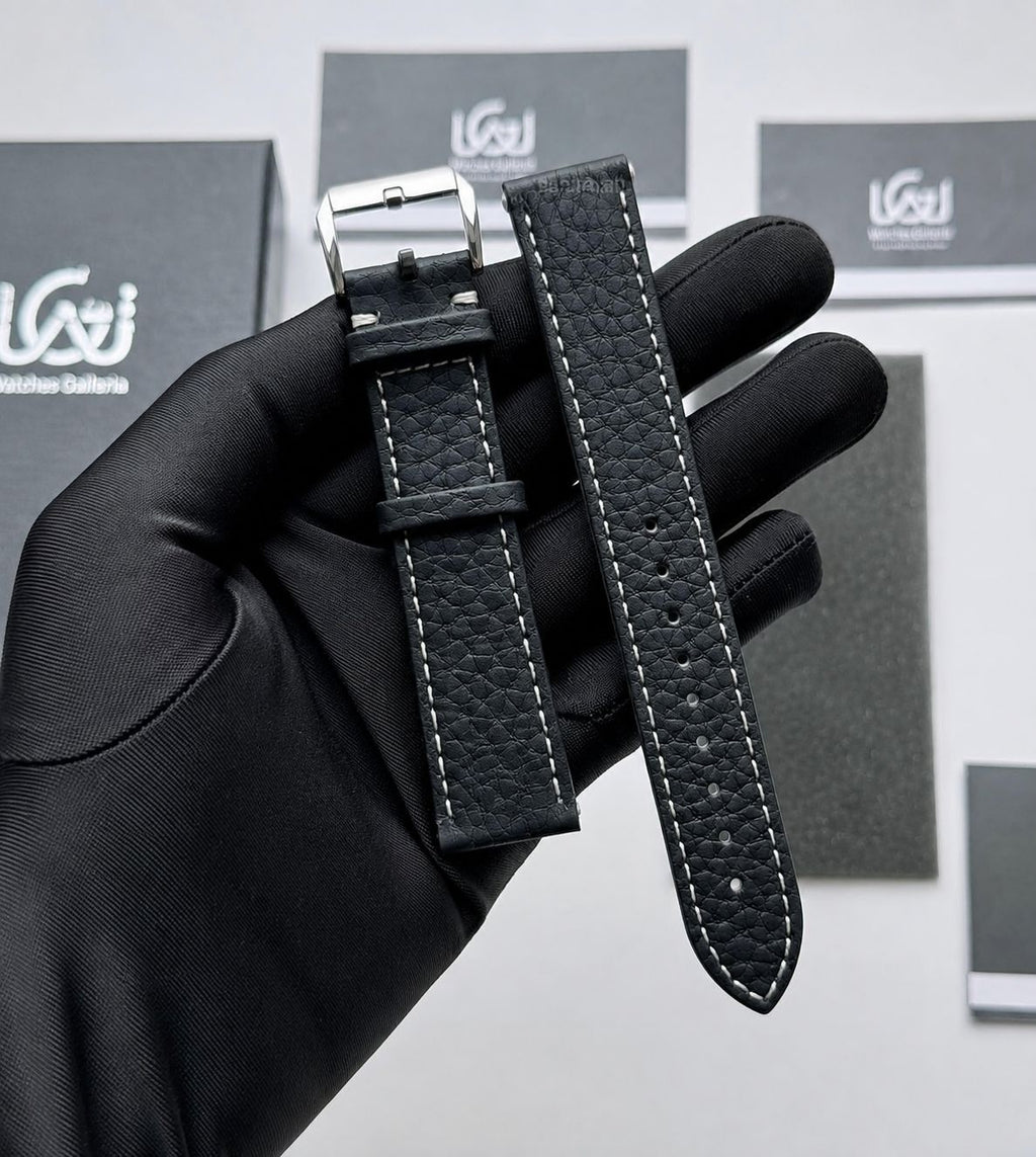 Premium Leather Strap 22mm | Master Lock Deployment Clasp | Universal Fit