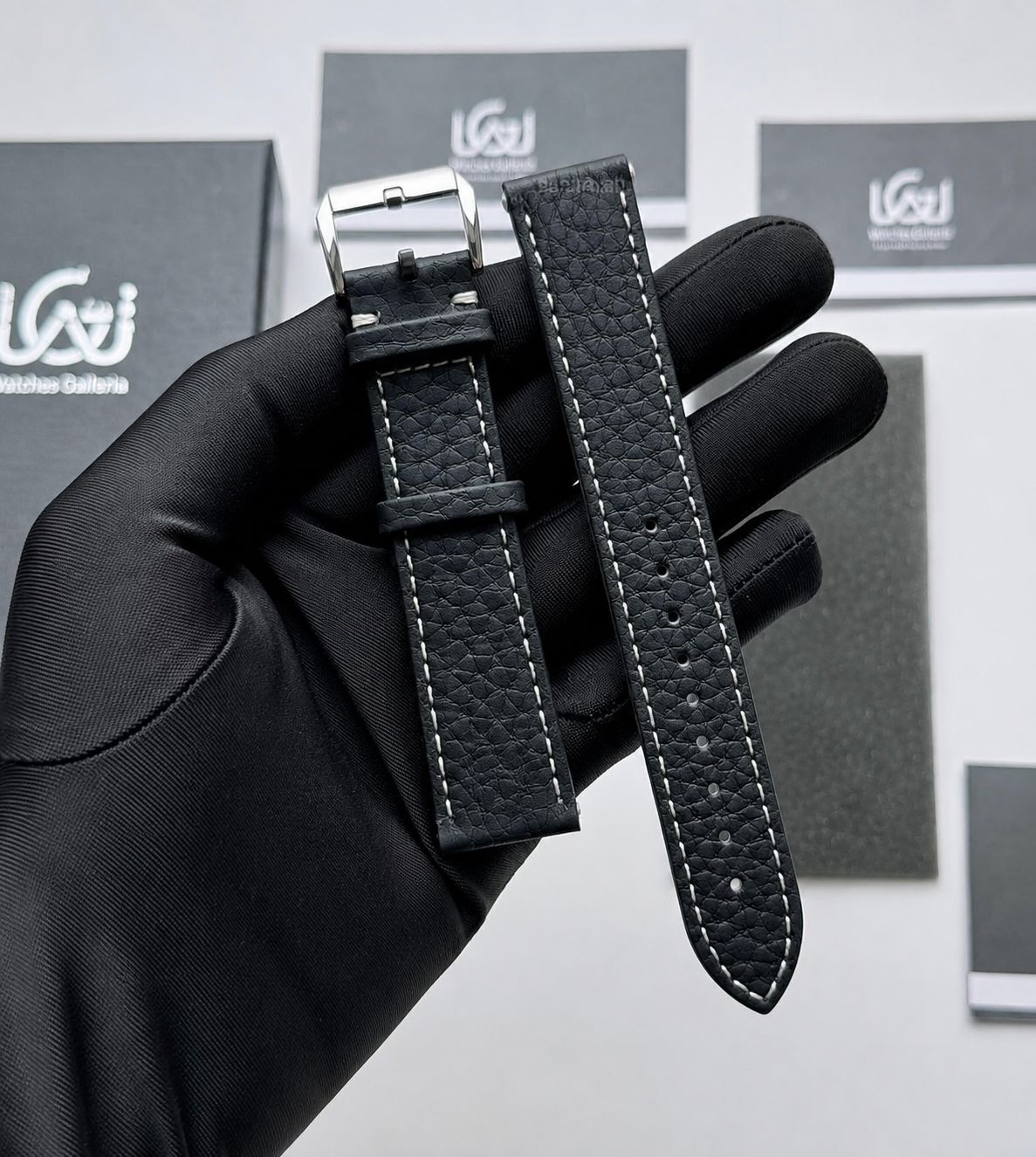 Premium Leather Strap 22mm | Master Lock Deployment Clasp | Universal Fit