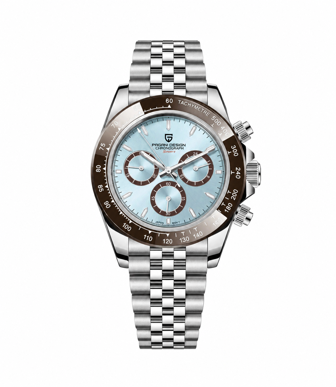 Pagani Design PD1644 Daytona Cosmograph Jubilee Limited Edition 40mm Chronograph Watch – Seiko VK63 Japan Movement Sapphire Crystal Ceramic Bezel Stainless Steel 100M
