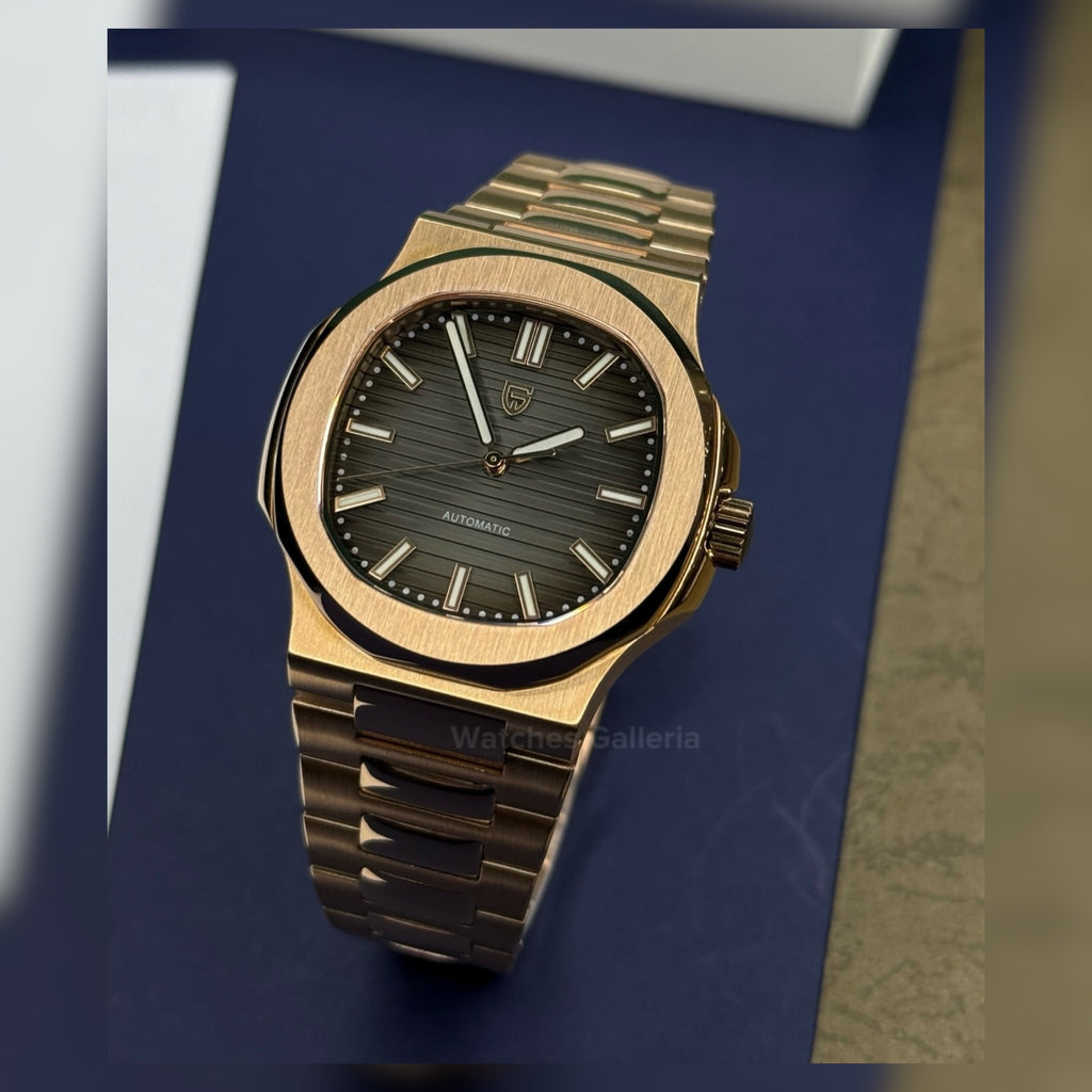 Pagani Design PD1728 Nautilus Automatic (Rose Gold Black Gradient) Pagani Design in Pakistan