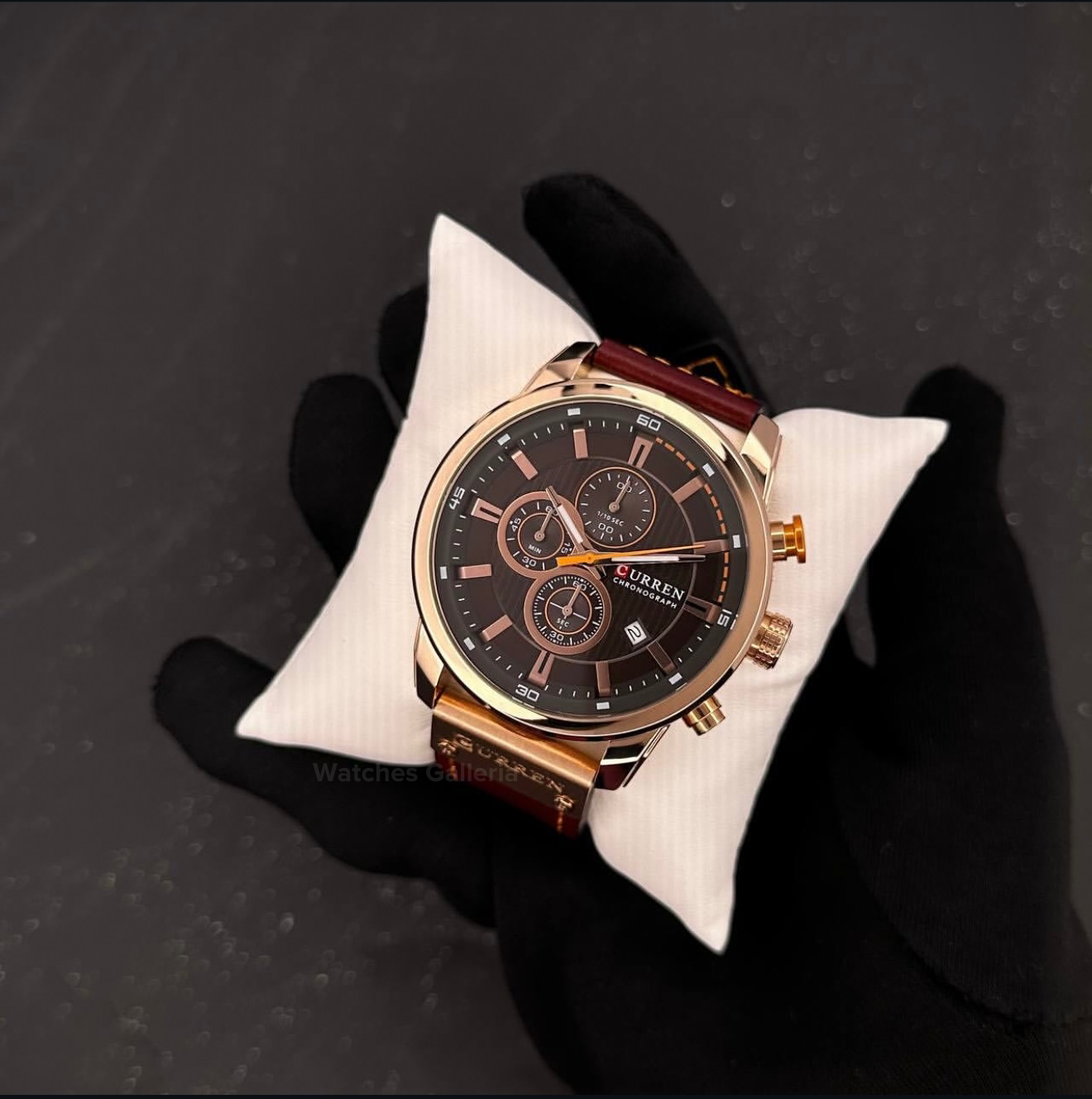 Curren Chronograph (Rose Gold Brown) C8921