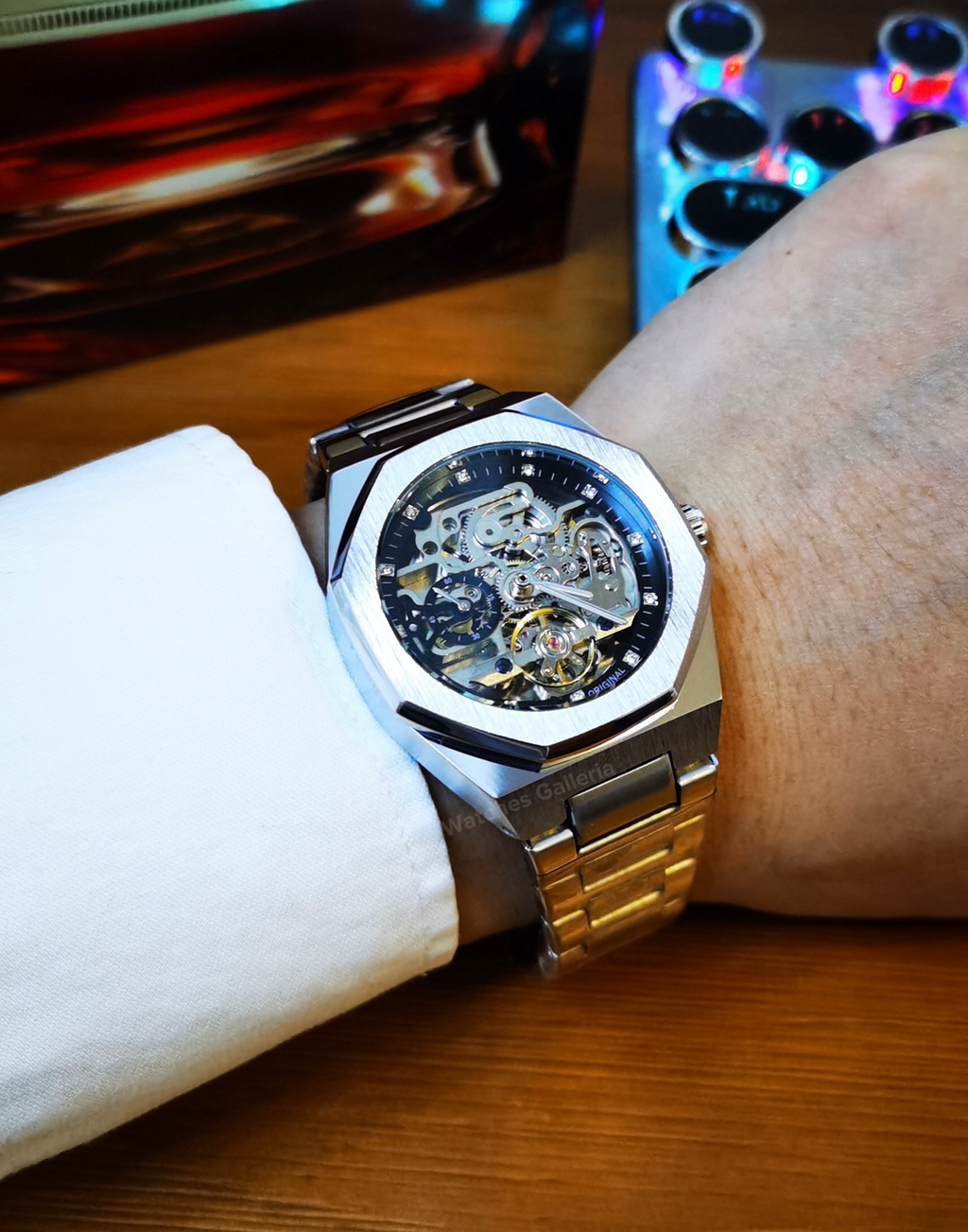 Forsining Royal Oak Skeleton Automatic (Silver) TM375G