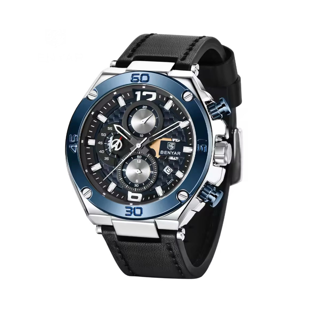 Benyar Chronograph Quartz (Blue Silver) BY5151