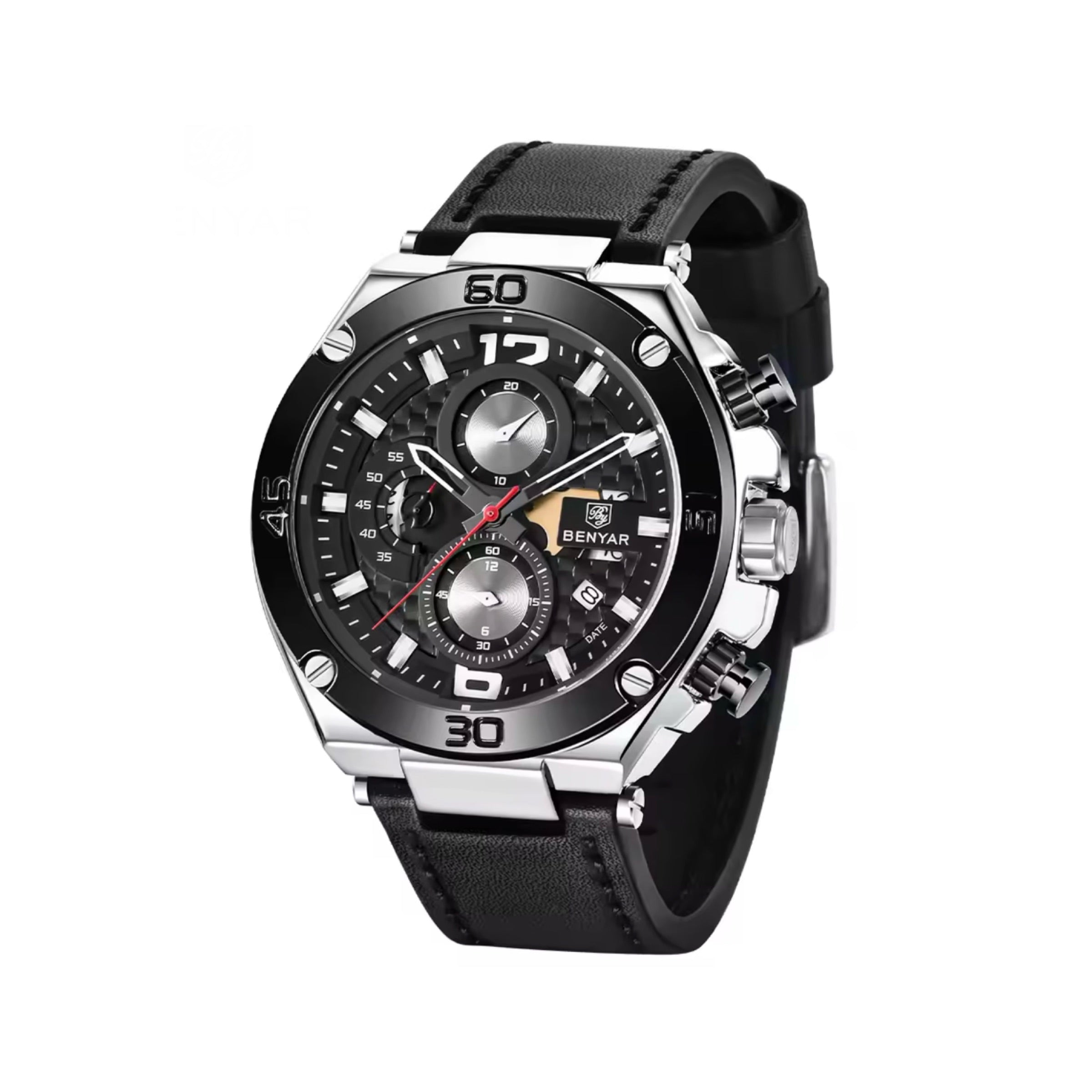 Benyar Chronograph Quartz (Black Silver) BY5151
