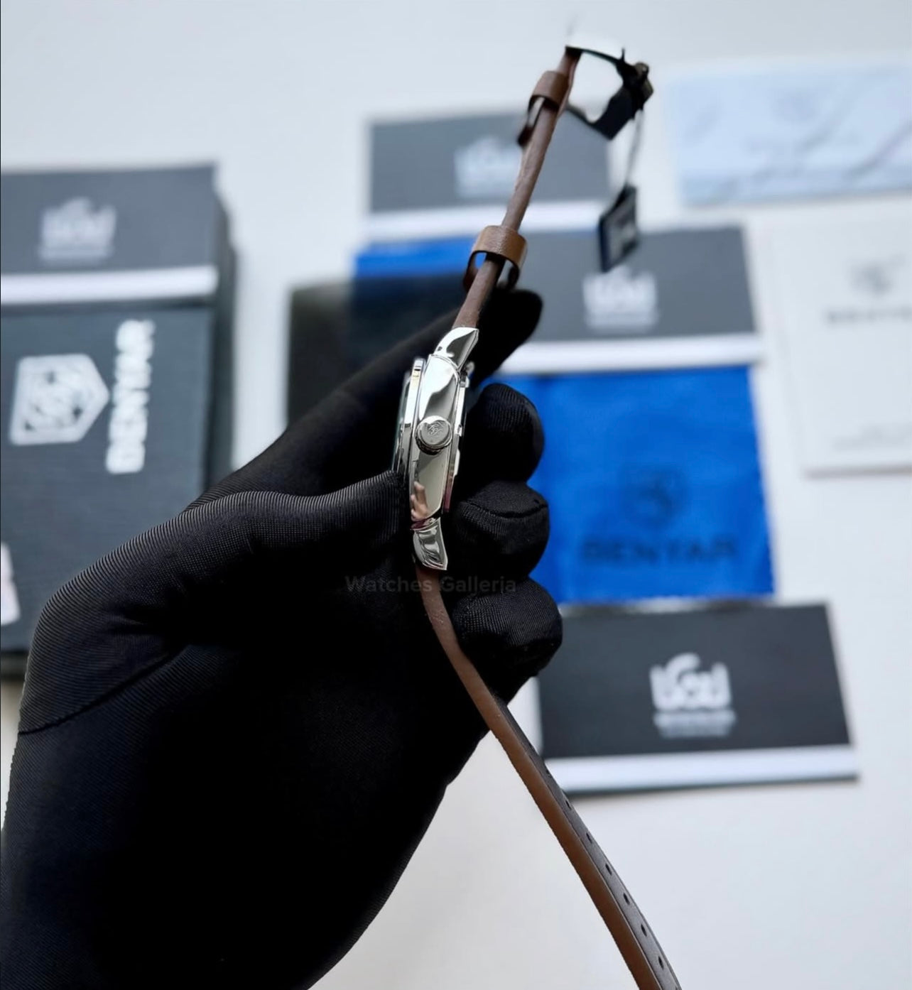 Benyar BY5121 Skeleton Automatic Watch (Silver Brown) Benyar in Pakistan