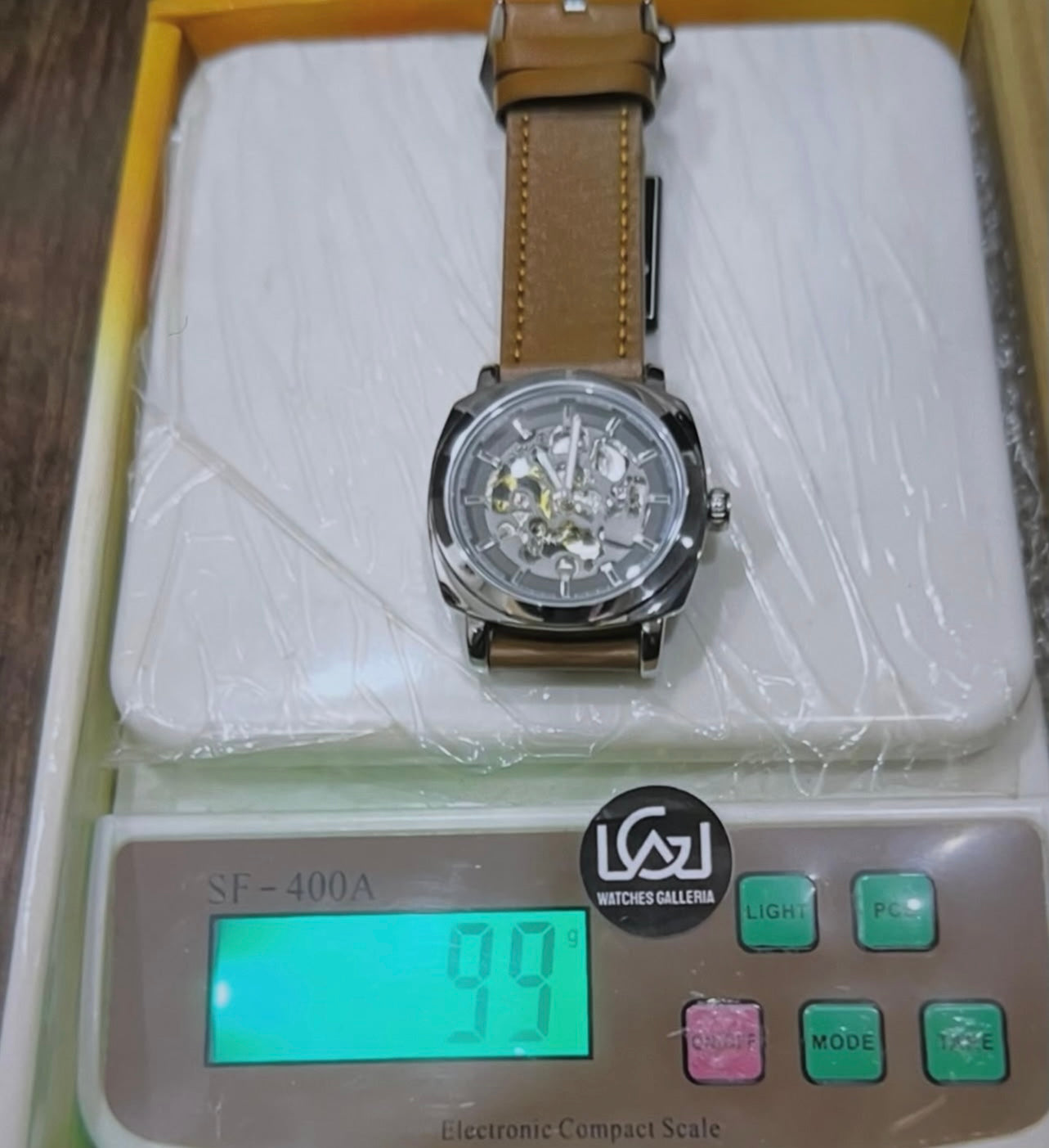 Benyar BY5121 Skeleton Automatic Watch (Silver Brown) Benyar in Pakistan