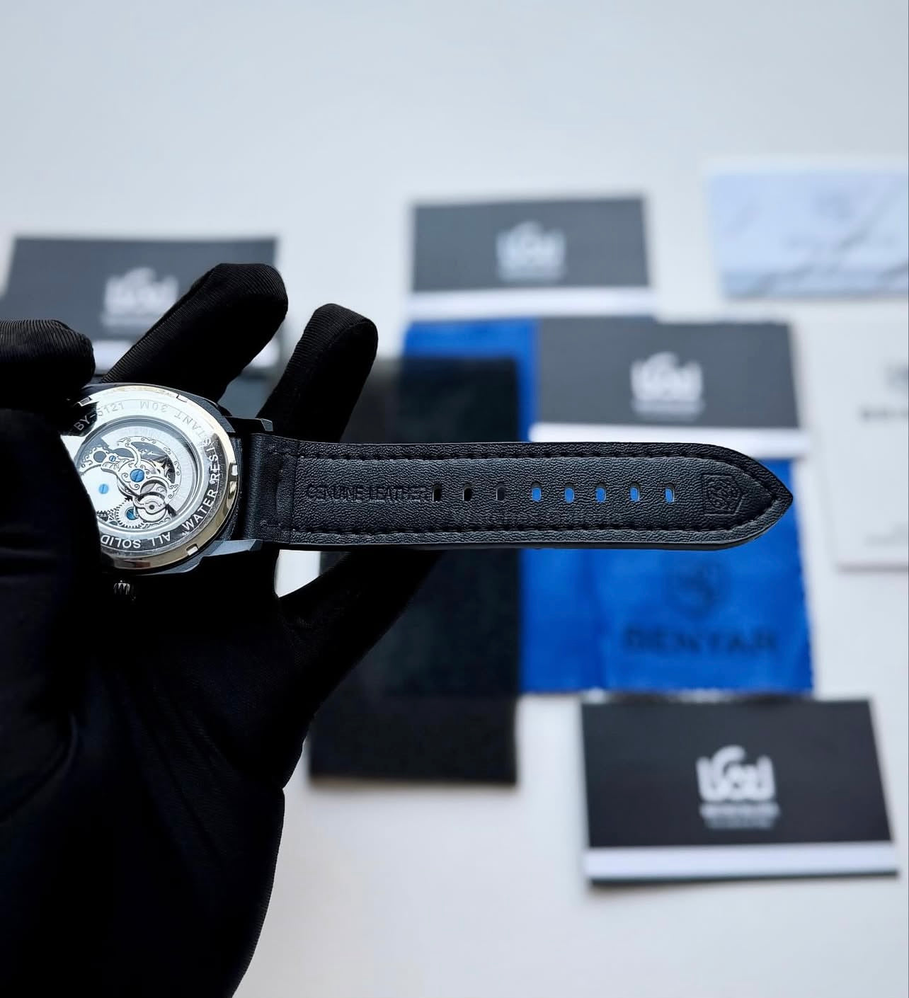 Benyar BY5121 Skeleton Automatic Watch (Black) Benyar in Pakistan