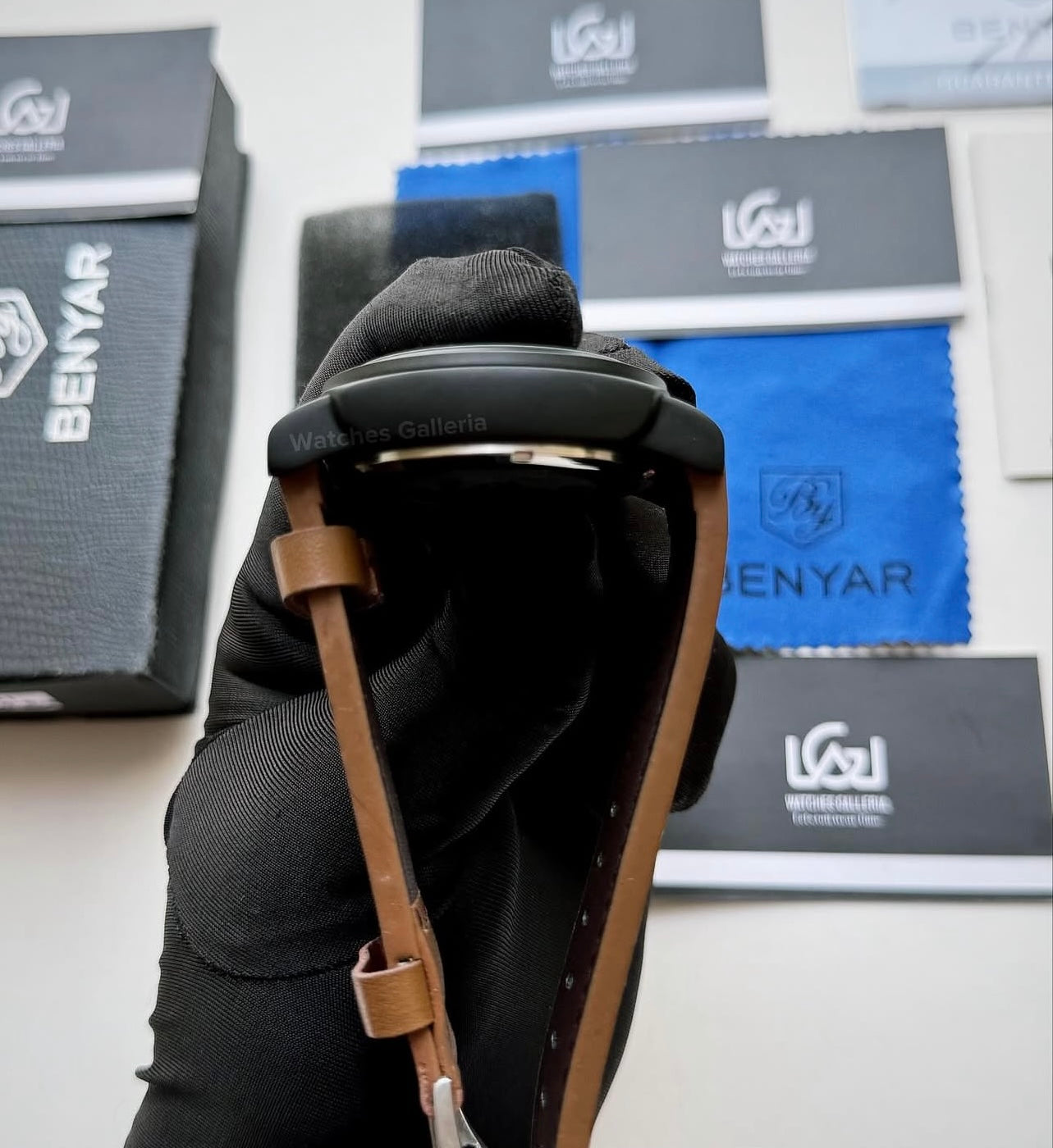 Benyar BY5121 Skeleton Automatic Watch (Black Brown) Benyar in Pakistan