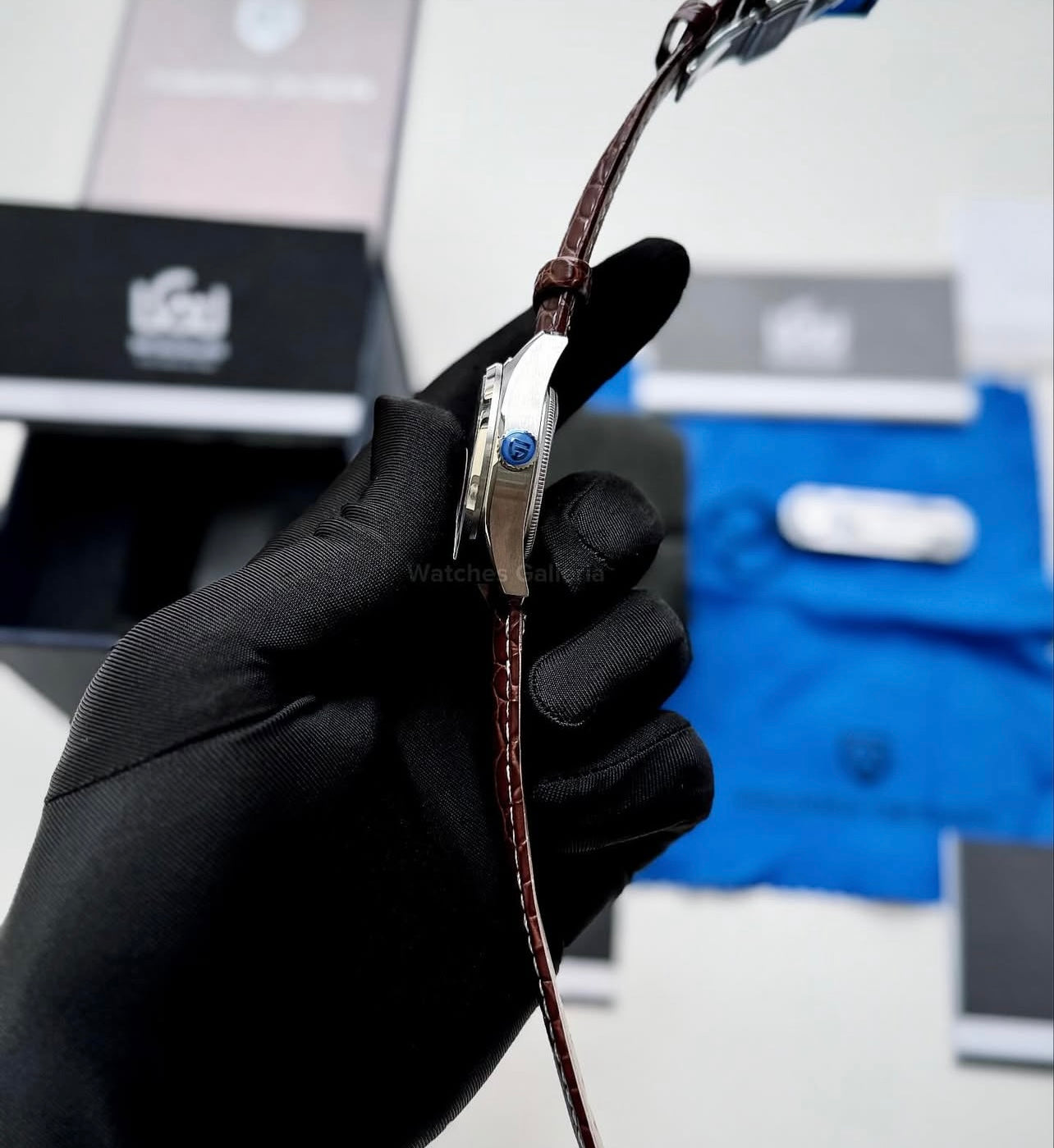 Pagani Design PD1717 Spirit Pilot Automatic (Green Leather Exclusive) Pagani Design in Pakistan