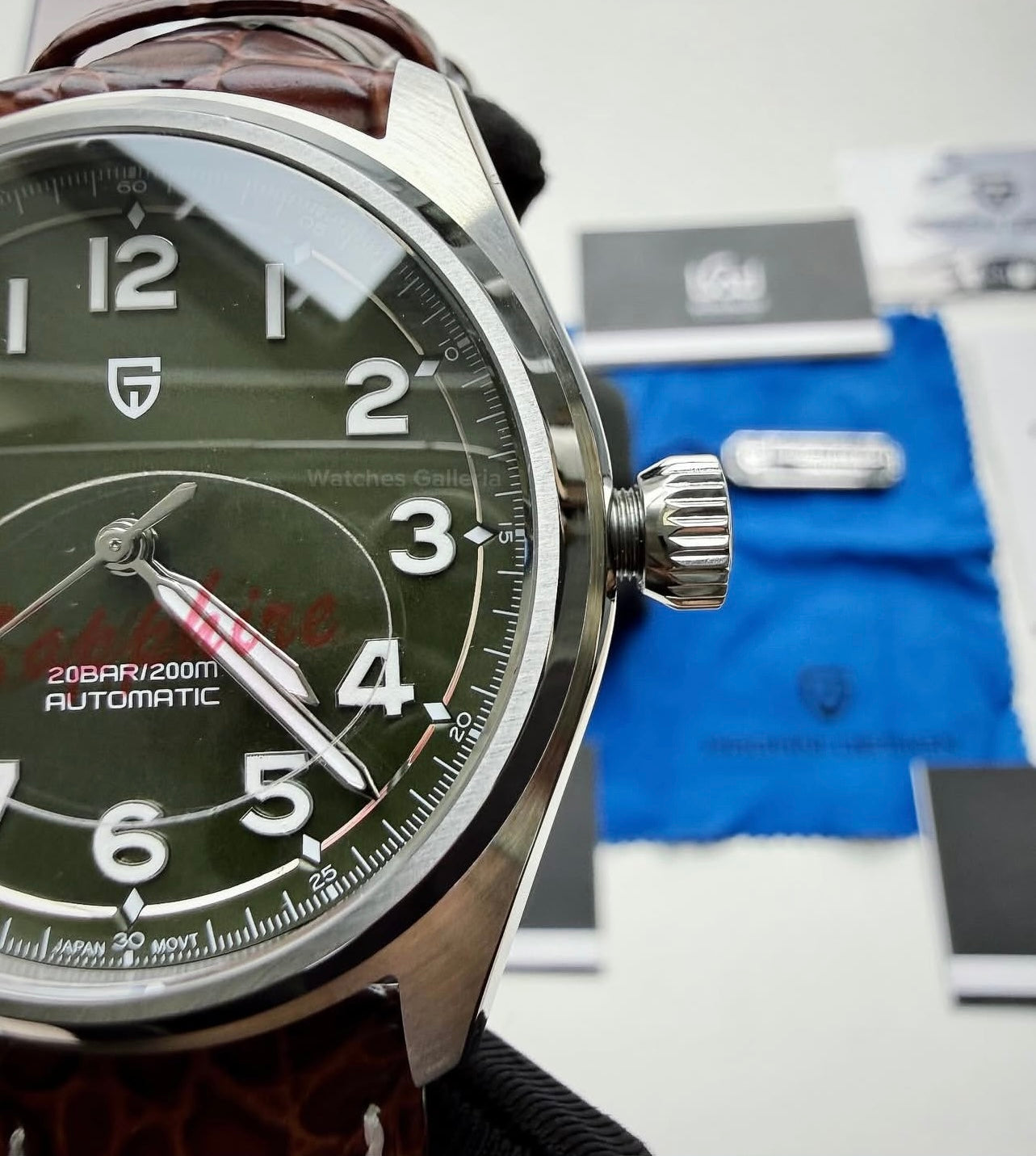 Pagani Design PD1717 Spirit Pilot Automatic (Green Leather Exclusive) Pagani Design in Pakistan