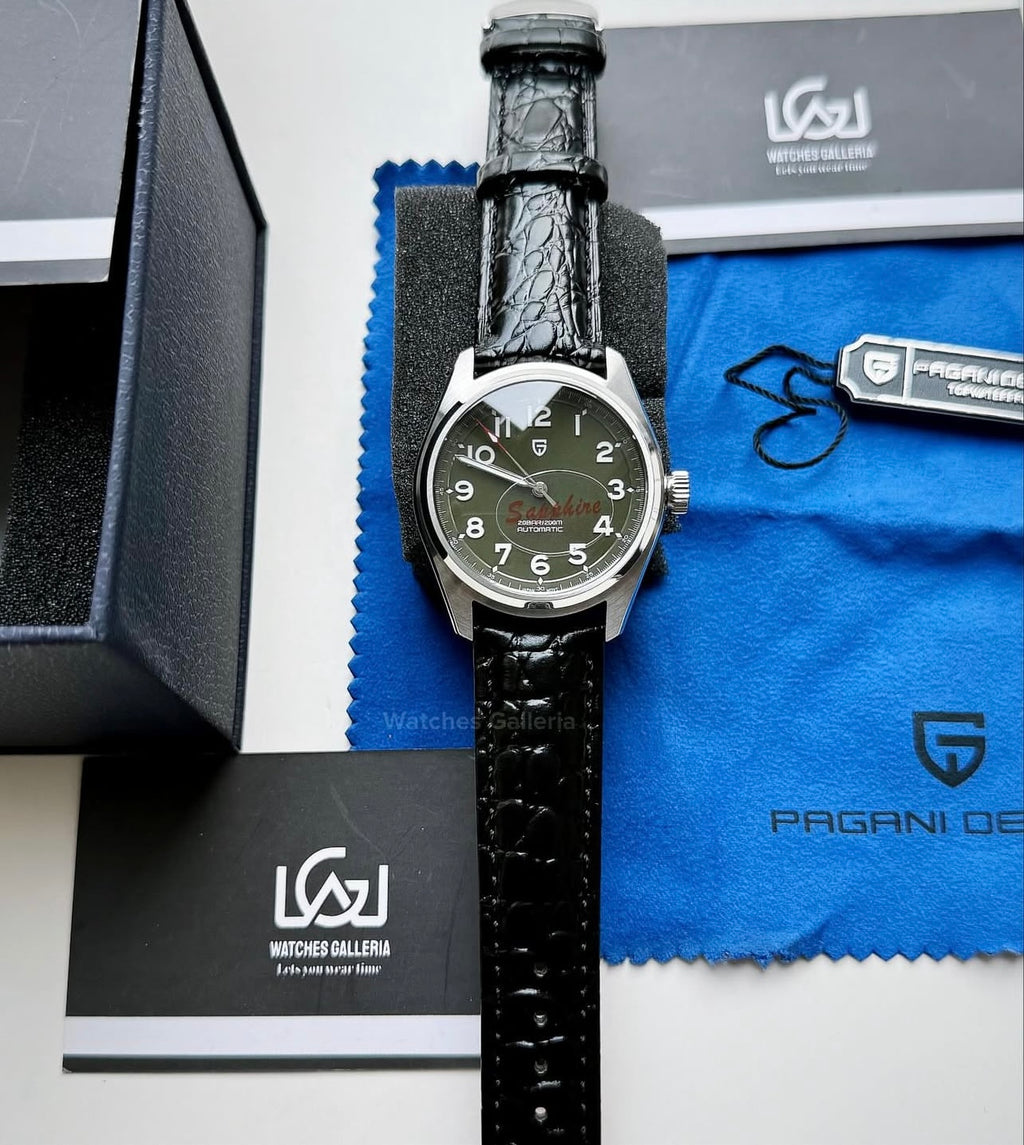 Pagani Design PD1717 Spirit Pilot Automatic (Green Leather Exclusive) Pagani Design in Pakistan