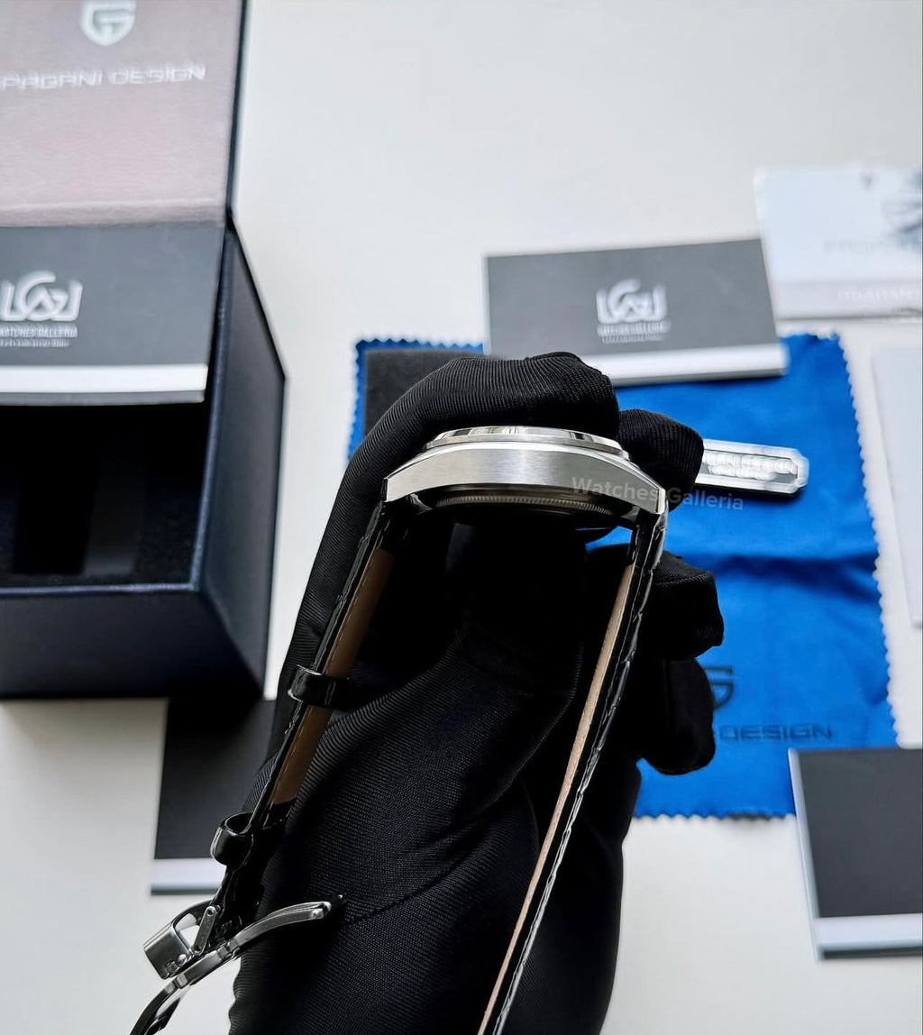 Pagani Design PD1717 Spirit Pilot Automatic (Green Leather Exclusive) Pagani Design in Pakistan