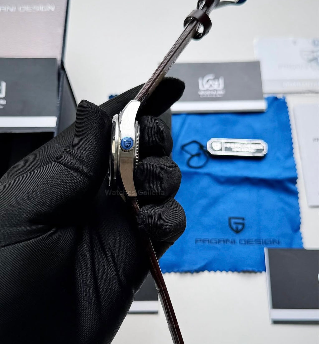 Pagani Design PD1717 Spirit Pilot Automatic (Green Leather Exclusive) Pagani Design in Pakistan