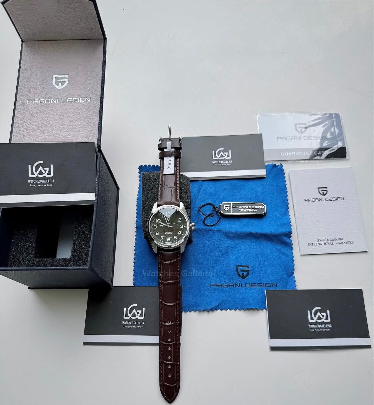 Pagani Design PD1717 Spirit Pilot Automatic (Green Leather Exclusive) Pagani Design in Pakistan