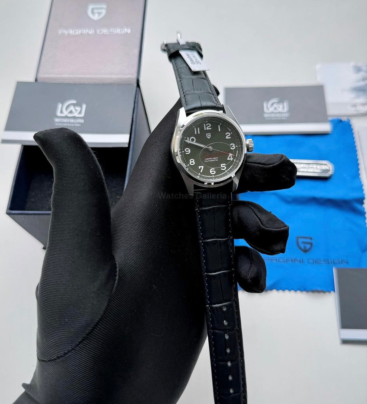 Pagani Design PD1717 Spirit Pilot Automatic (Green Leather Exclusive) Pagani Design in Pakistan