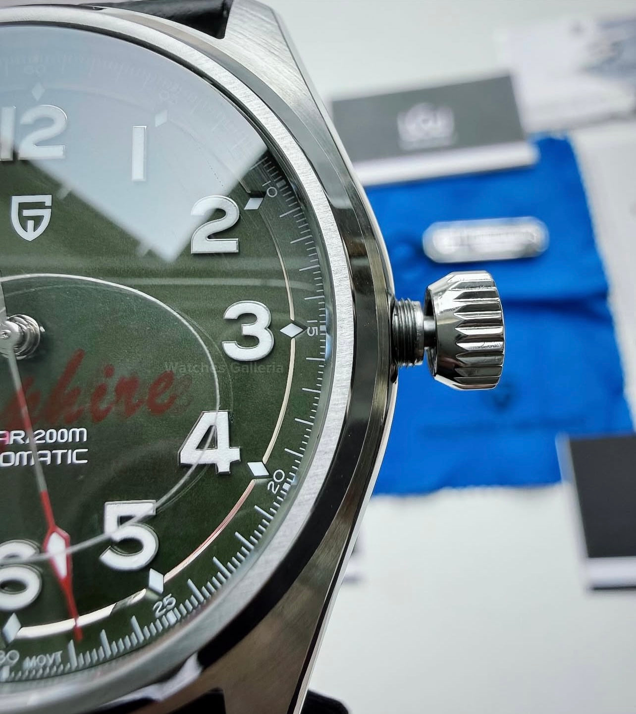 Pagani Design PD1717 Spirit Pilot Automatic (Green Leather Exclusive) Pagani Design in Pakistan