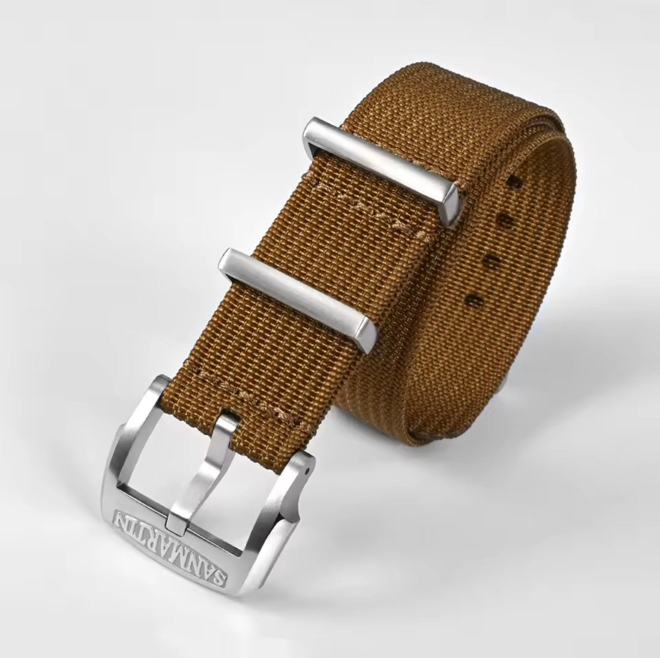 San Martin Original 20mm NATO Strap – Premium Nylon Military Watch Band | Genuine Replacement for All San Martin Watches