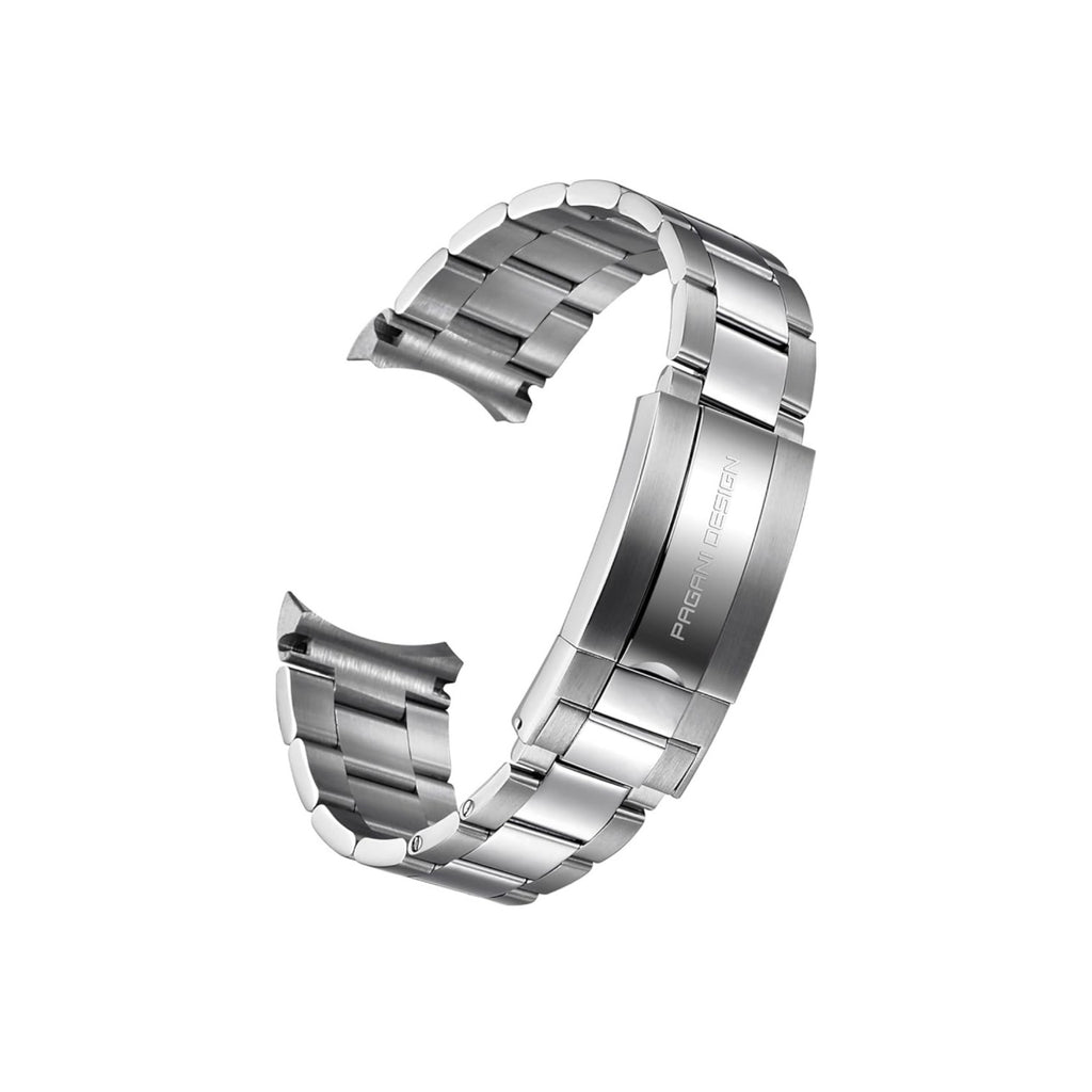 PAGANI DESIGN 20MM OYSTER BRACELET – BRUSHED &amp; POLISHED 316L STAINLESS STEEL WATCH BAND