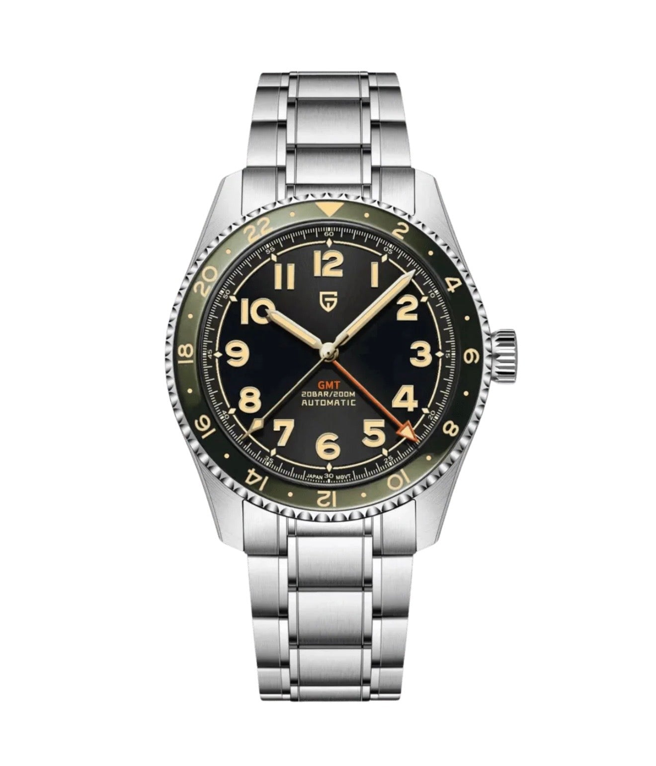 Pagani Design PD1784 GMT Automatic Watch – Seiko NH34 Dual Time Zone | 200M Waterproof Sapphire Crystal | Ceramic Bezel Luxury Sports Watch | Pagani Design Pakistan
