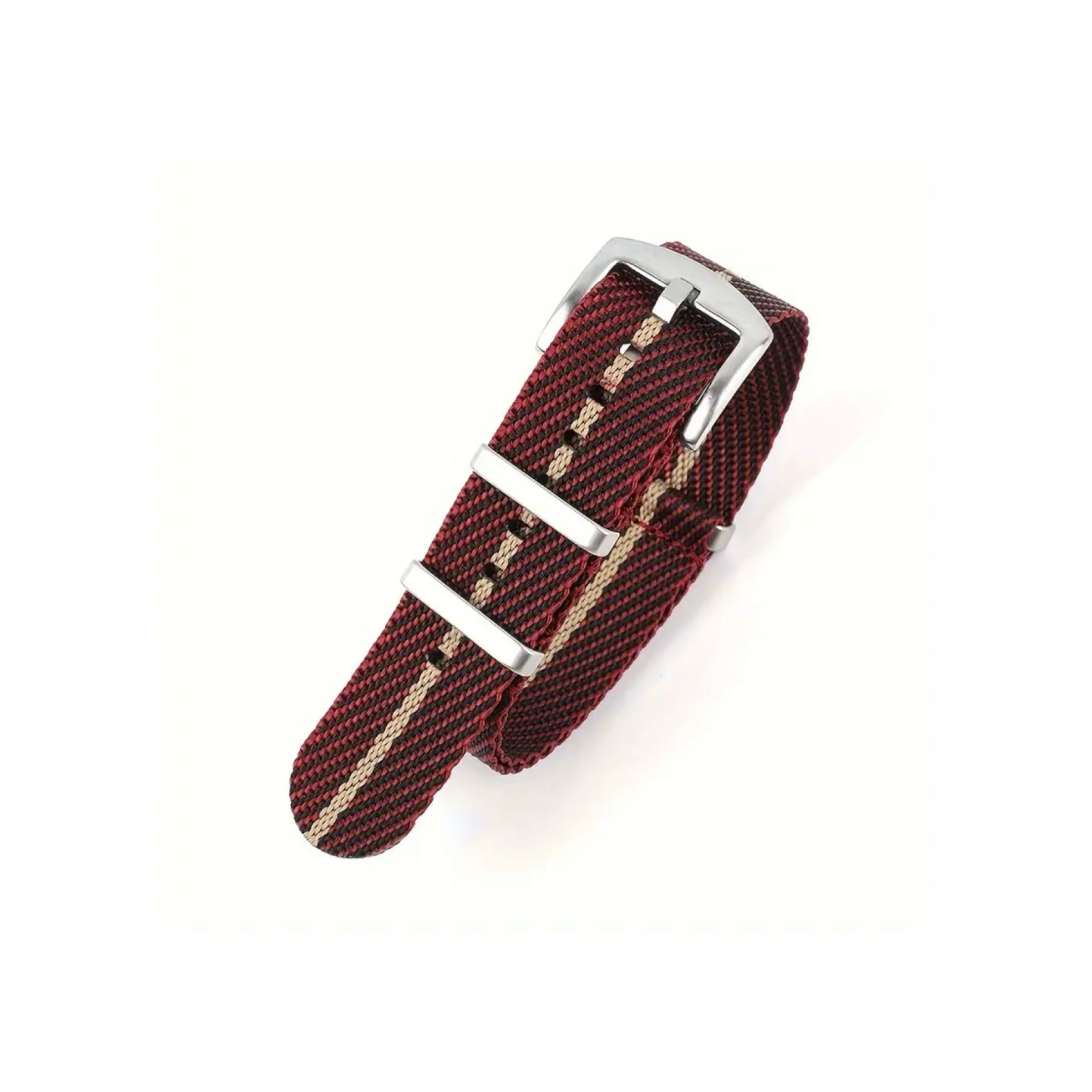 Premium NATO Strap Burgundy Nylon Watch Band in Pakistan | Super Premium Military-Grade Durable Watch Strap