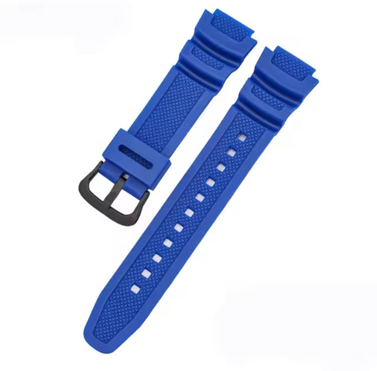 Casio AE-1000 AE-1100 AE-1200 AE-1300 W-218H W-800H AQ-S800 MRW-200H | Premium Silicone Replacement Strap | Durable Resin Watch Band