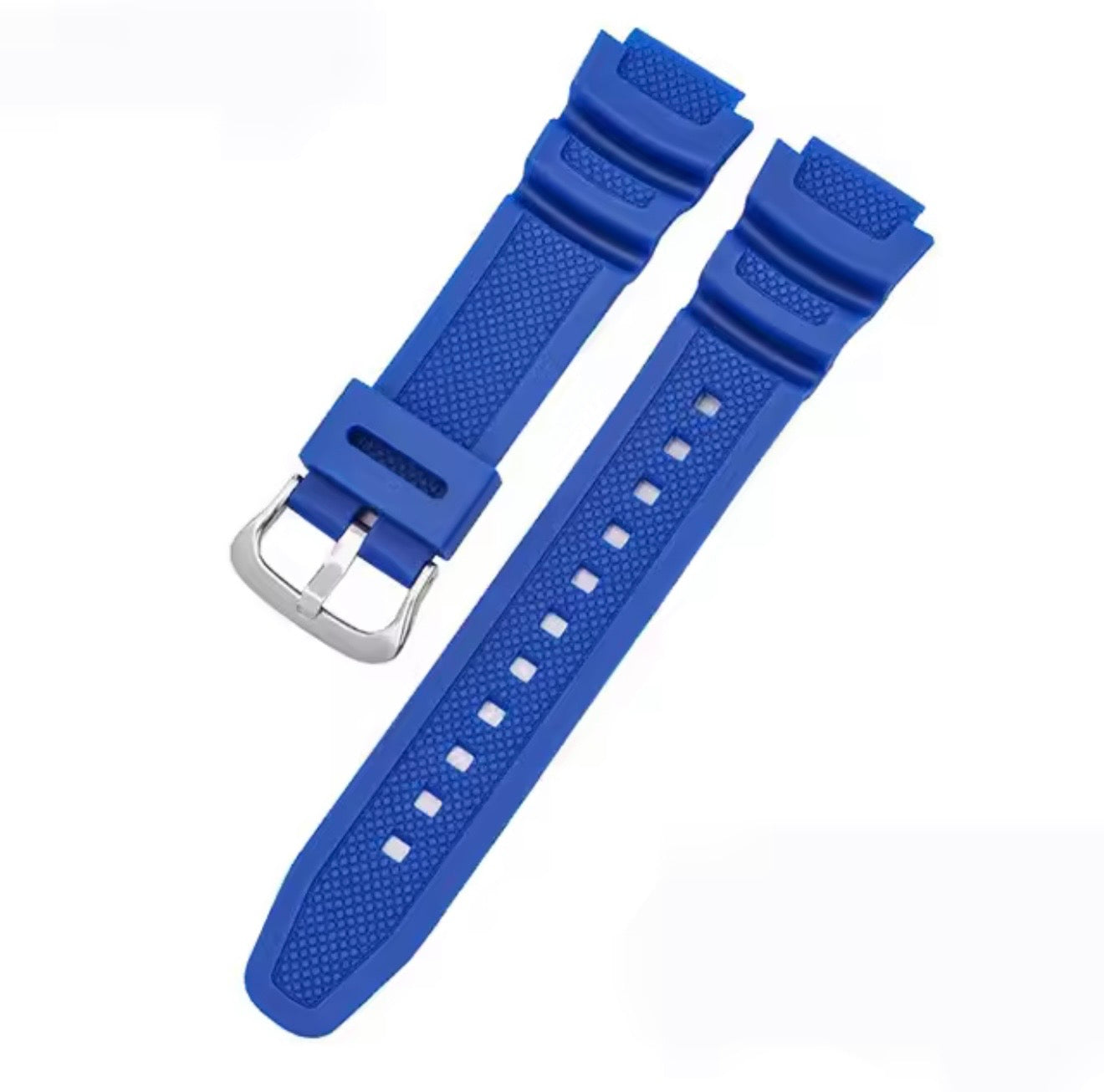 Casio AE-1000 AE-1100 AE-1200 AE-1300 W-218H W-800H AQ-S800 MRW-200H | Premium Silicone Replacement Strap | Durable Resin Watch Band