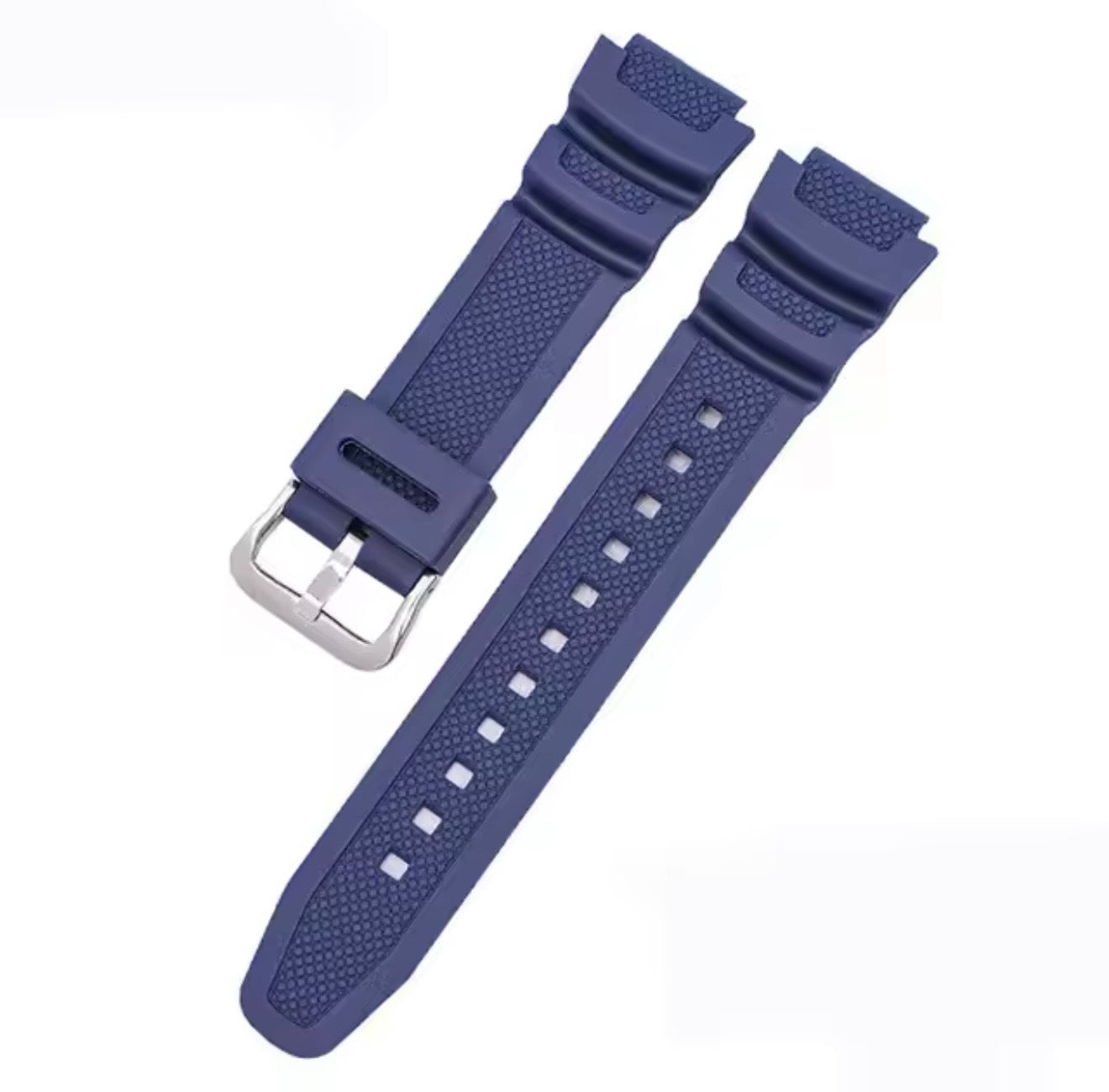 Casio AE-1000 AE-1100 AE-1200 AE-1300 W-218H W-800H AQ-S800 MRW-200H | Premium Silicone Replacement Strap | Durable Resin Watch Band