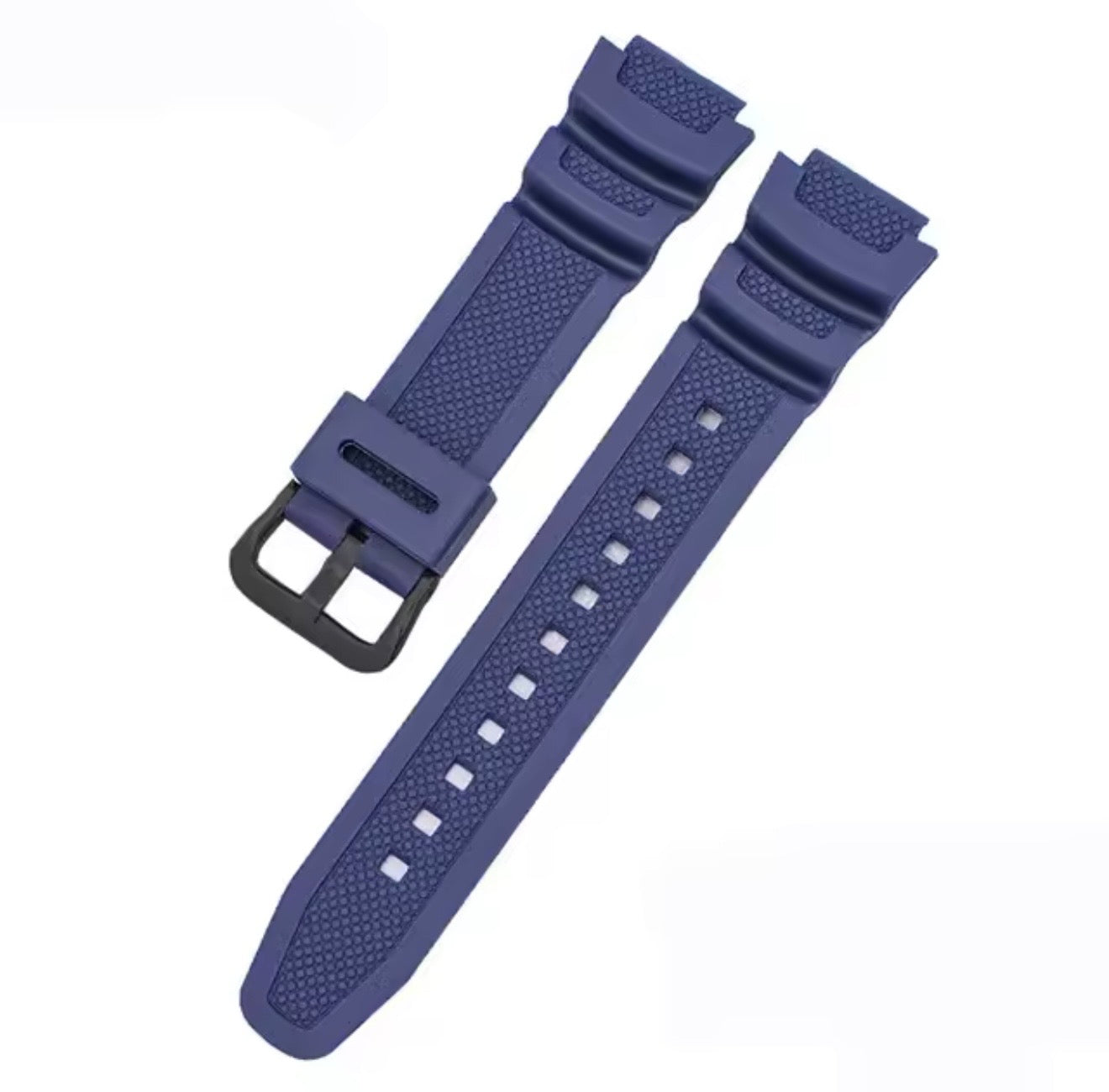 Casio AE-1000 AE-1100 AE-1200 AE-1300 W-218H W-800H AQ-S800 MRW-200H | Premium Silicone Replacement Strap | Durable Resin Watch Band