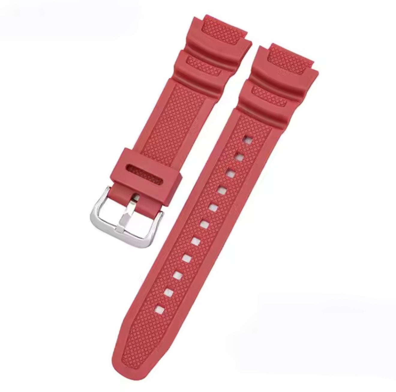 Casio AE-1000 AE-1100 AE-1200 AE-1300 W-218H W-800H AQ-S800 MRW-200H | Premium Silicone Replacement Strap | Durable Resin Watch Band